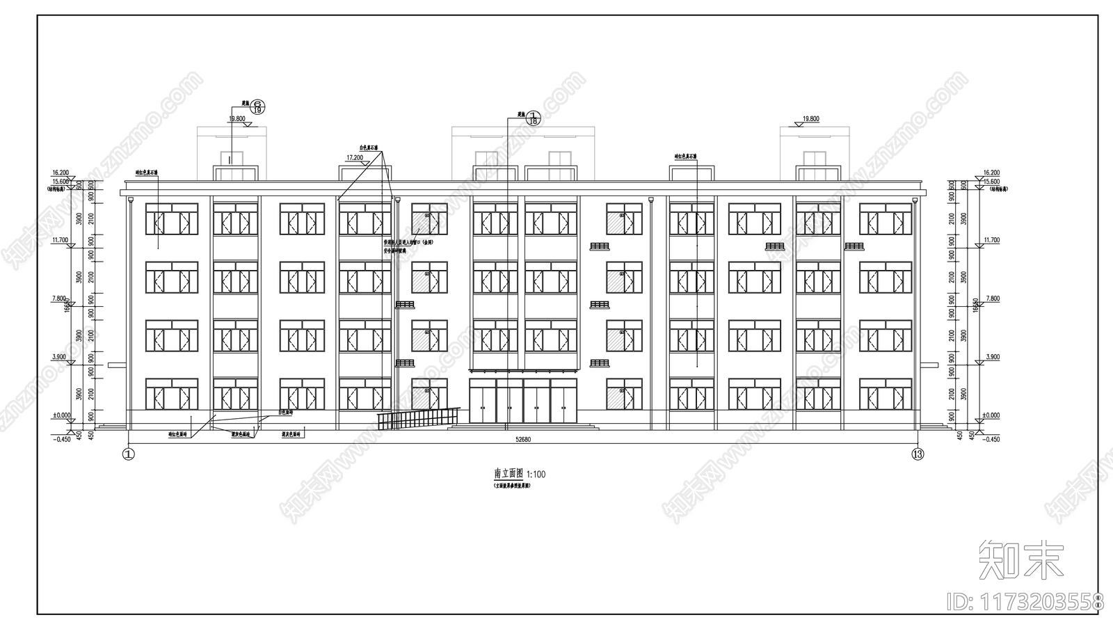 现代学校建筑cad施工图下载【ID:1173203558】