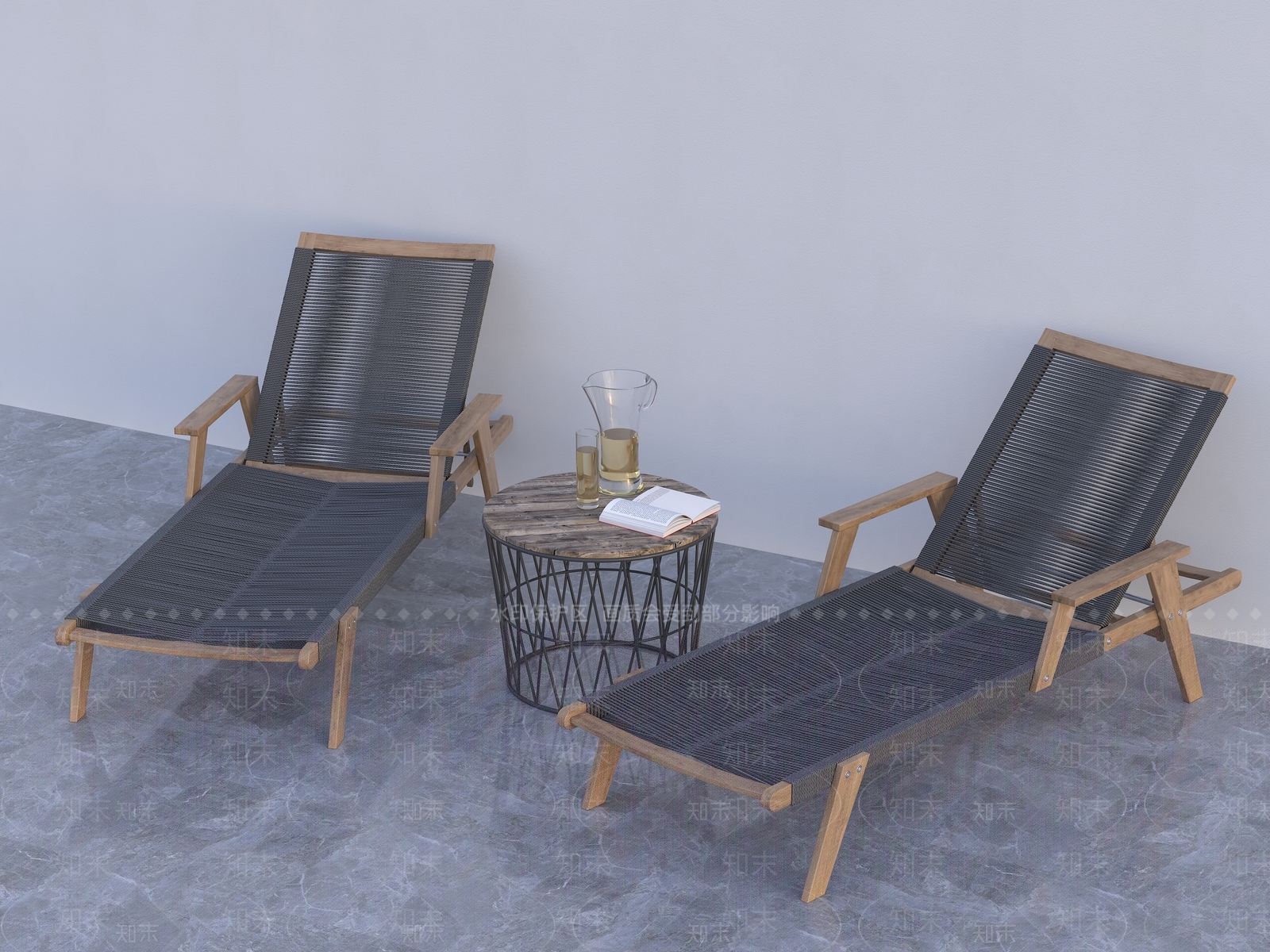 现代躺椅3D模型下载【ID:1173208913】