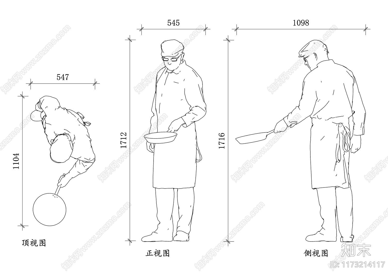 现代人物cad施工图下载【ID:1173214117】