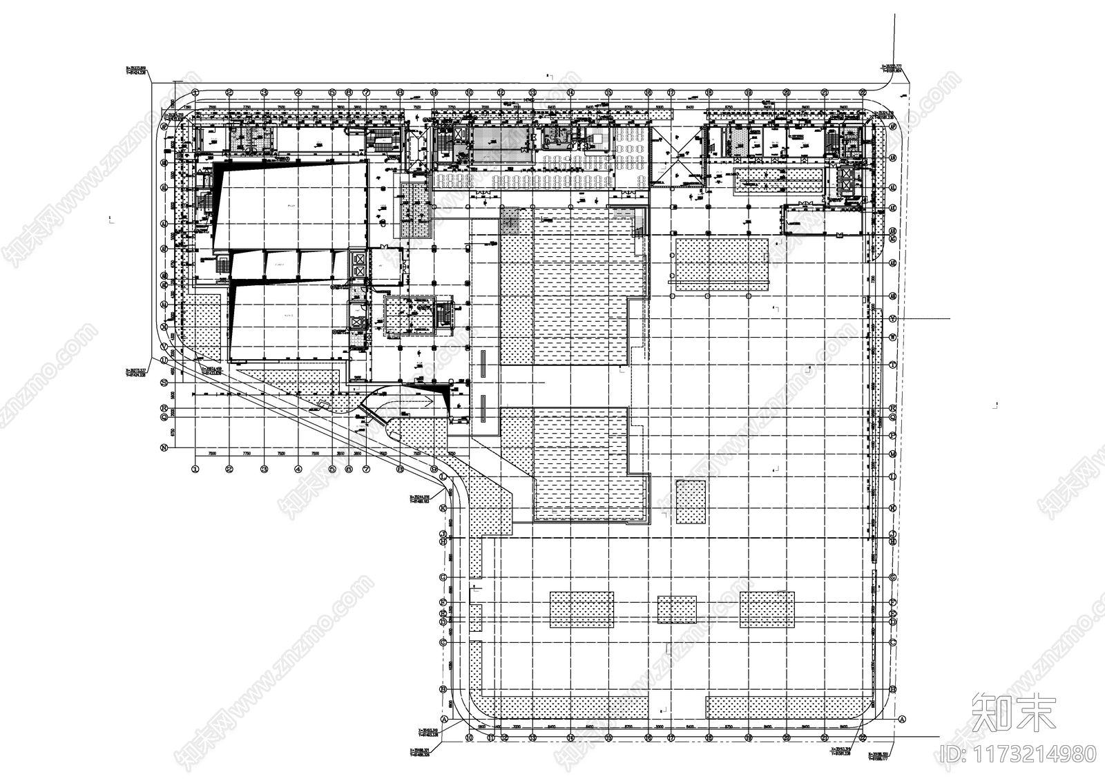 现代新中式其他建筑cad施工图下载【ID:1173214980】