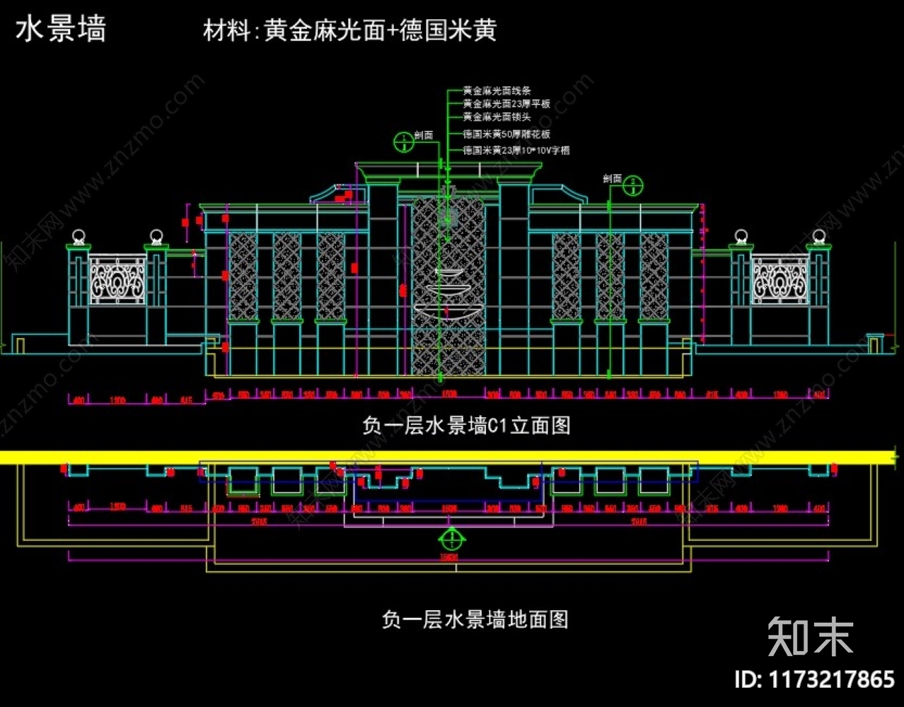 简欧庭院cad施工图下载【ID:1173217865】