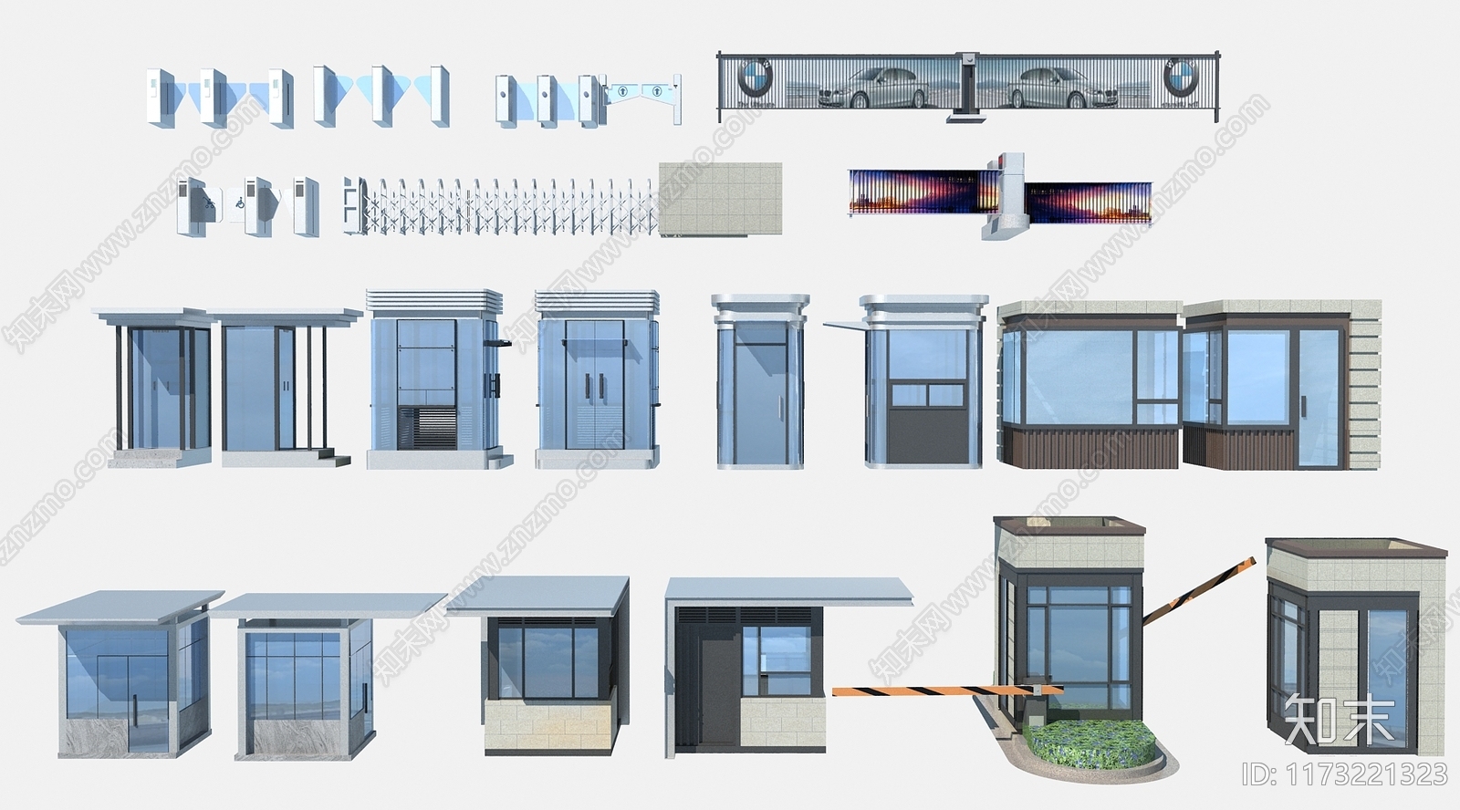 现代入口3D模型下载【ID:1173221323】