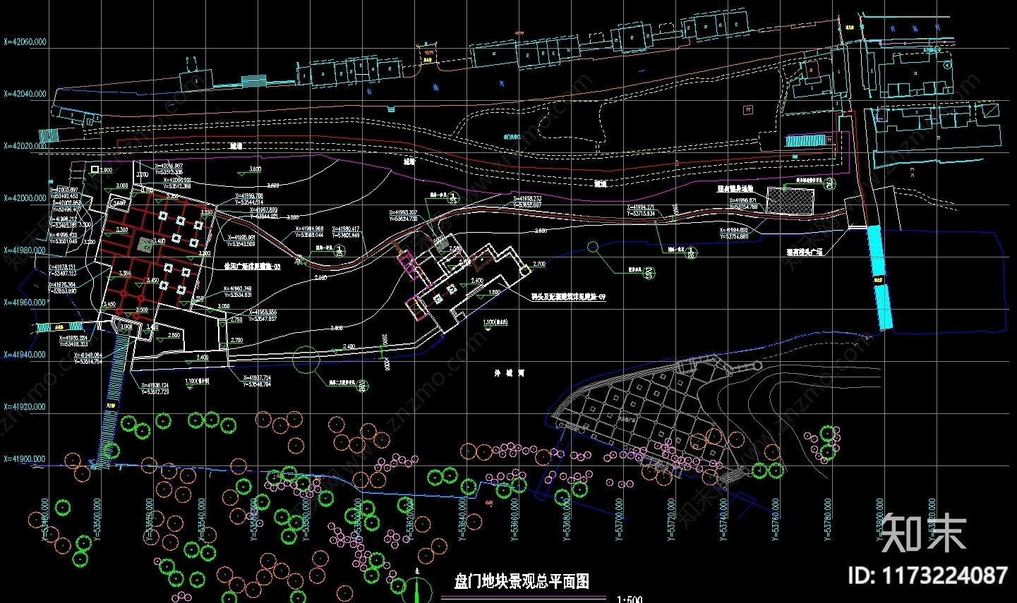 中式廊架cad施工图下载【ID:1173224087】