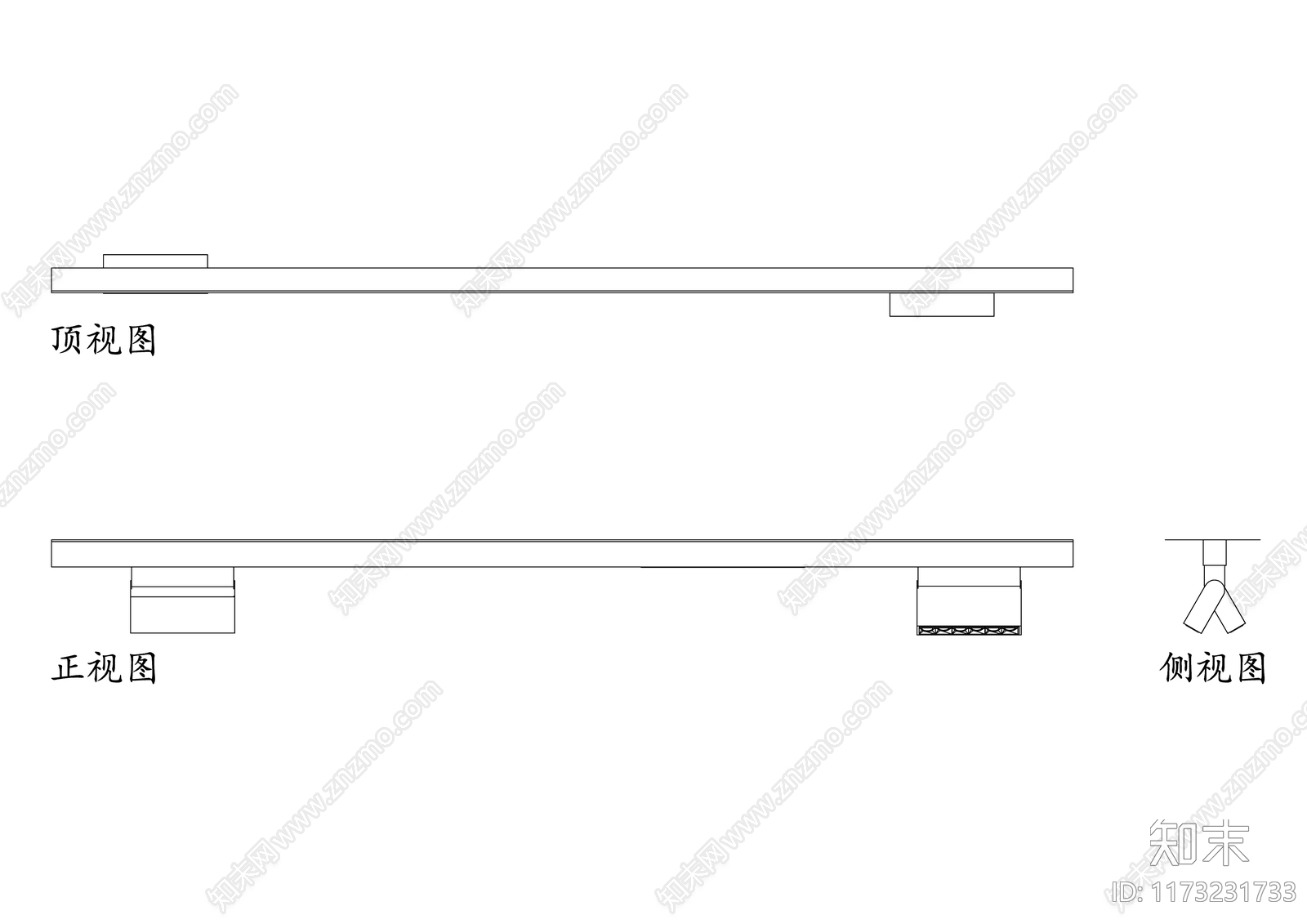 现代灯具图库cad施工图下载【ID:1173231733】