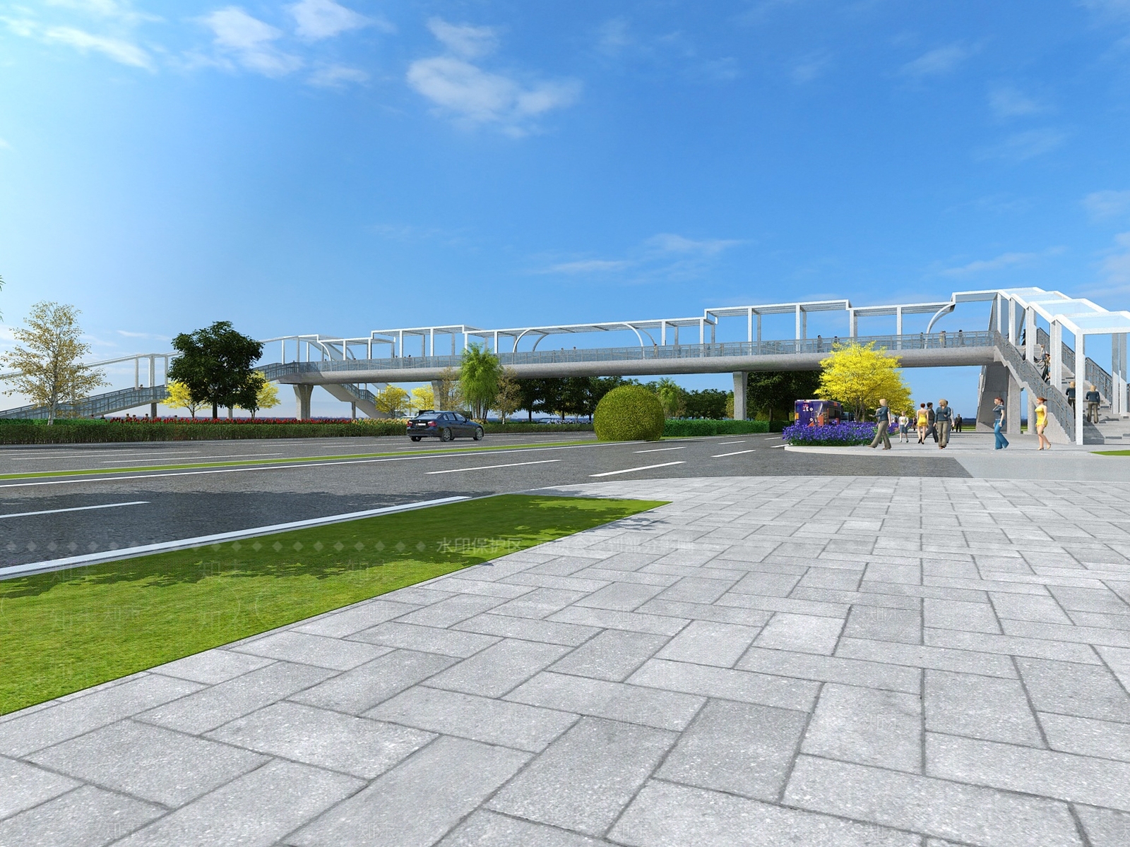 现代简约桥3D模型下载【ID:1173249191】
