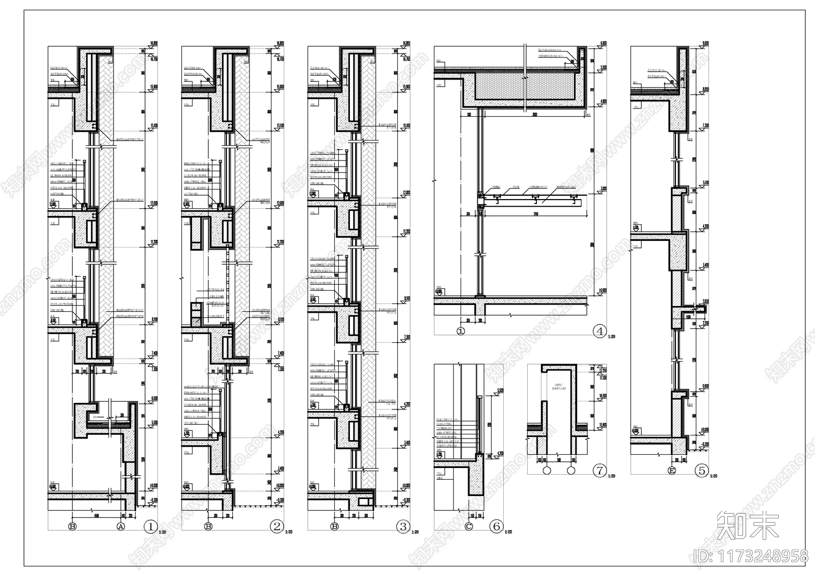 现代学校建筑cad施工图下载【ID:1173248958】