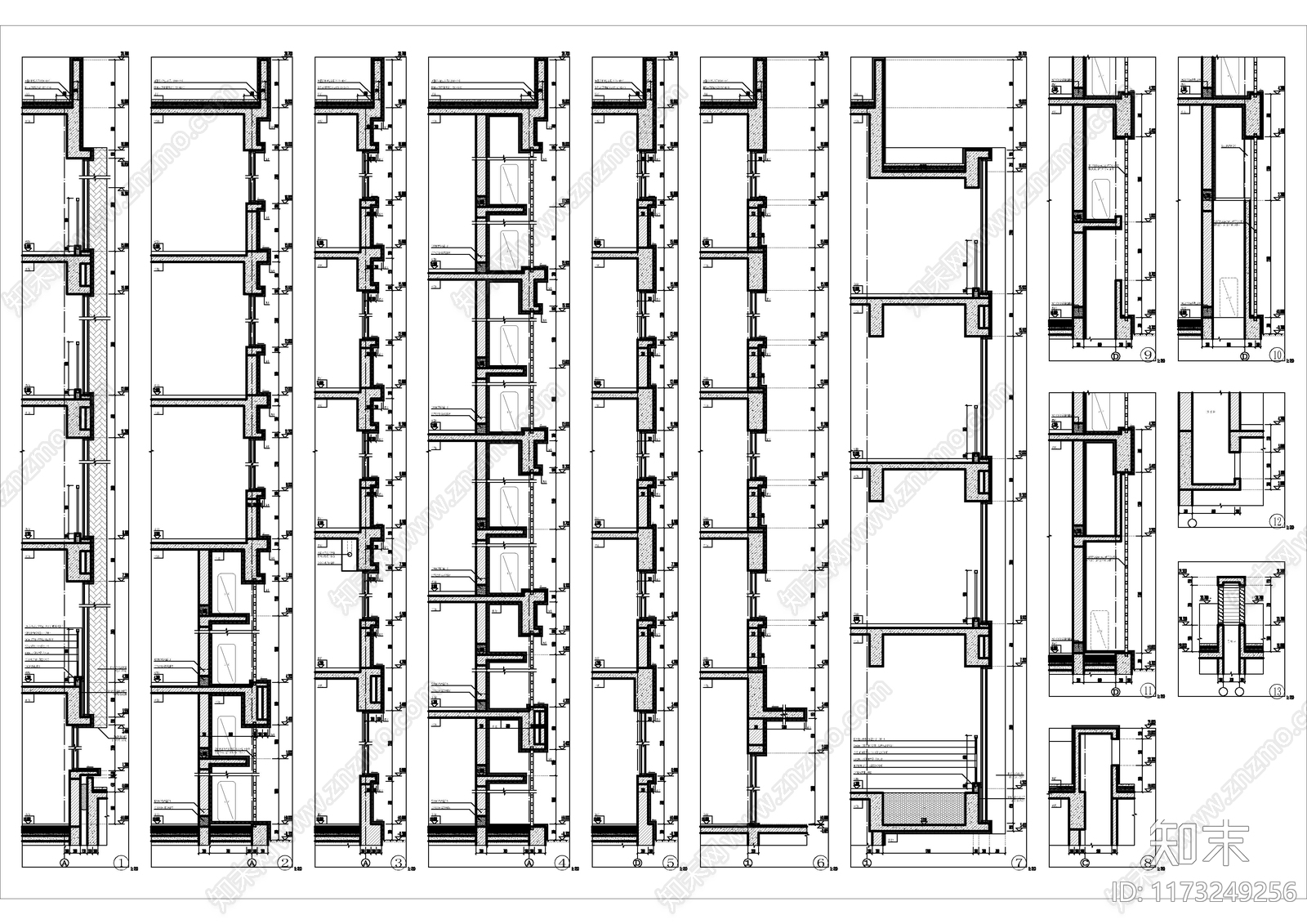 现代学校建筑施工图下载【ID:1173249256】