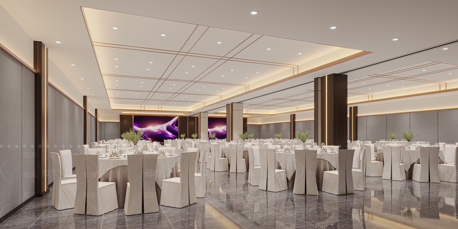 现代轻奢酒店3D模型下载【ID:1173254566】