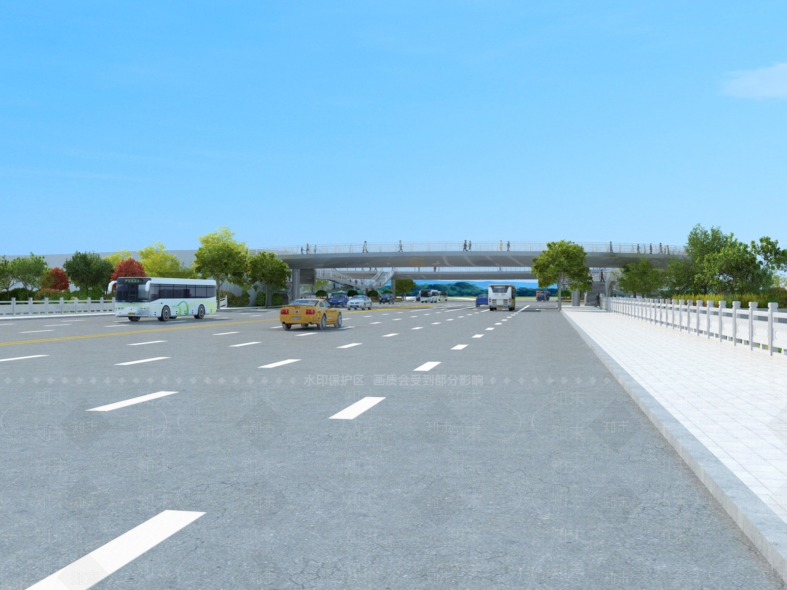 现代简约桥3D模型下载【ID:1173257136】