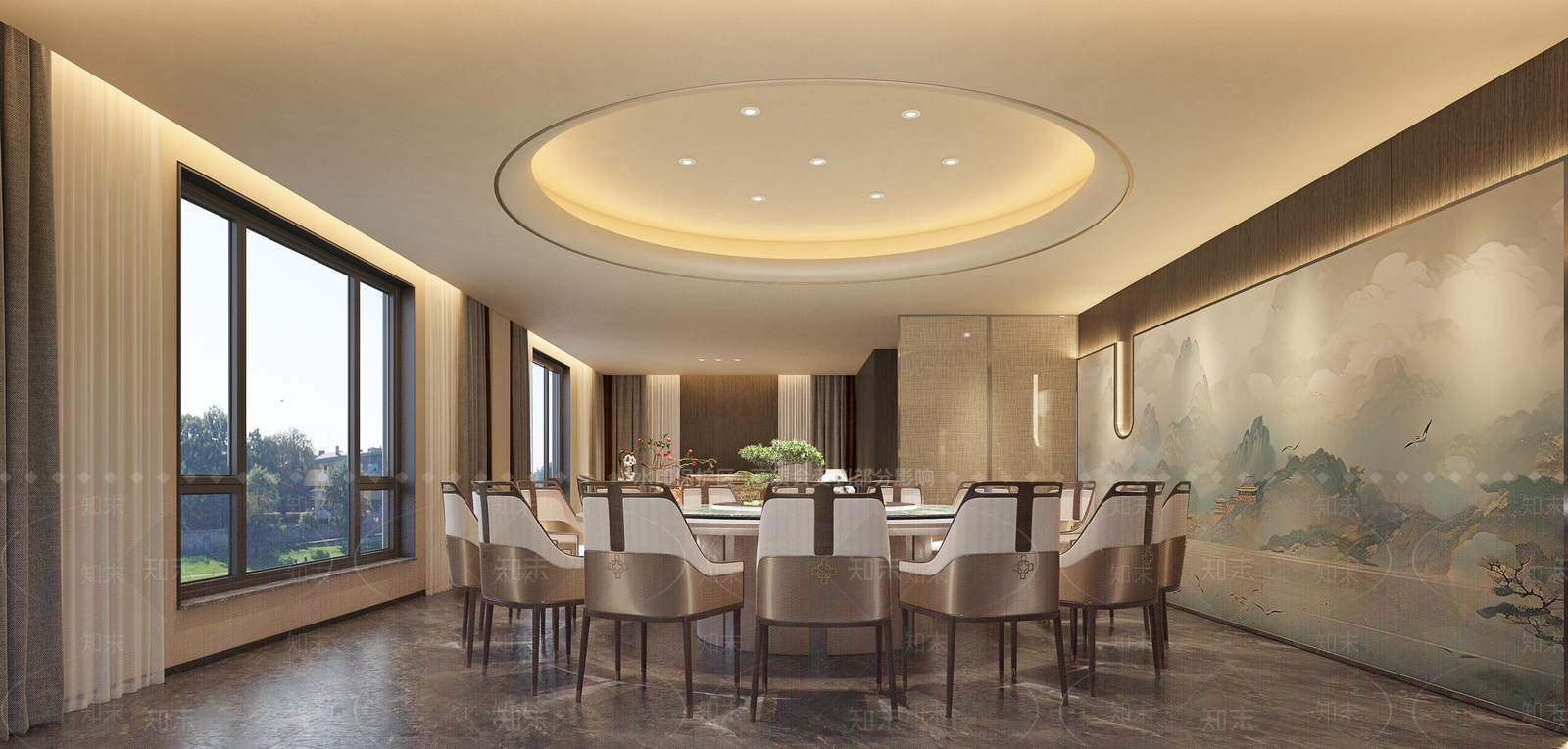 新中式包厢3D模型下载【ID:1173259412】