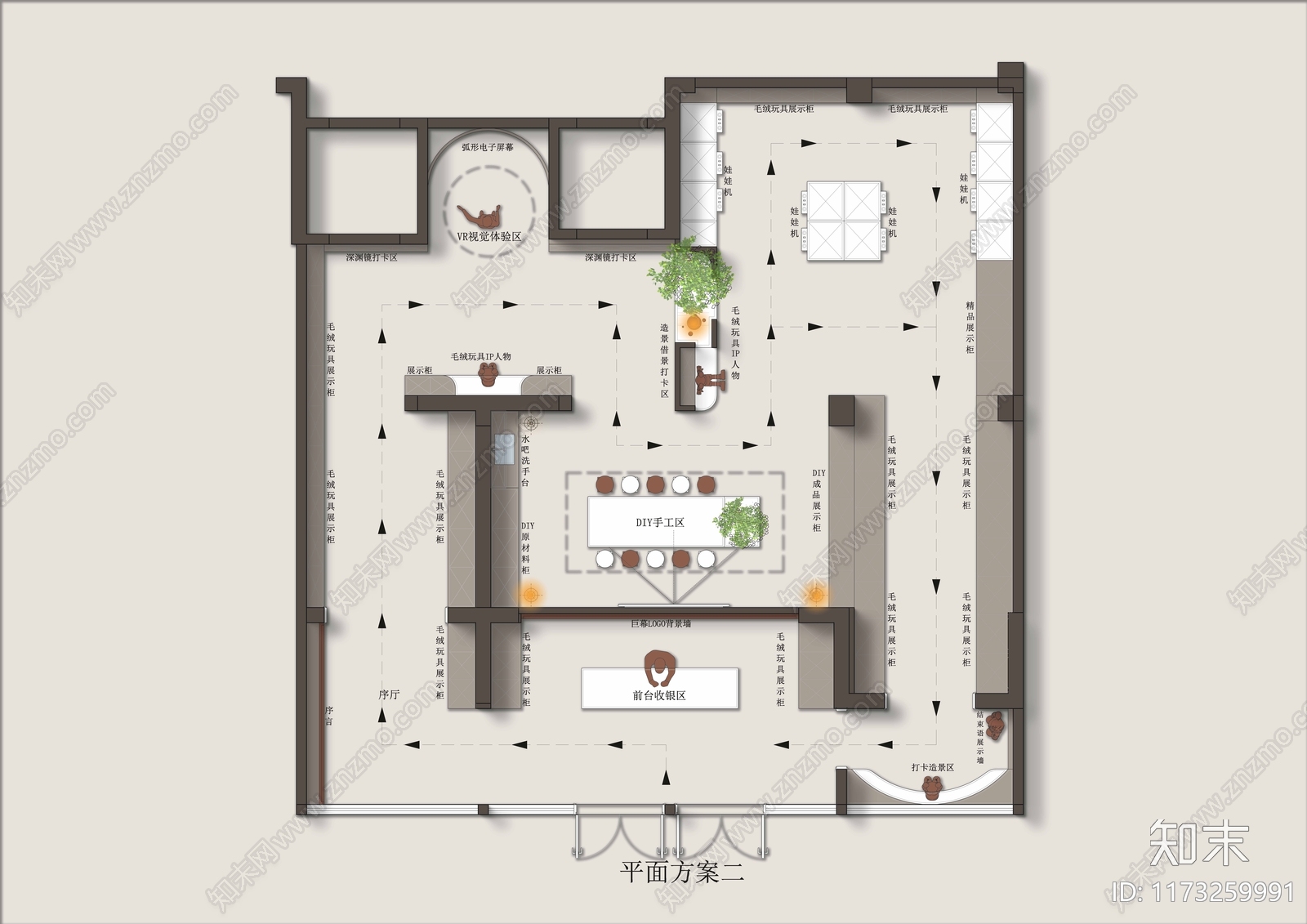 现代电玩城施工图下载【ID:1173259991】