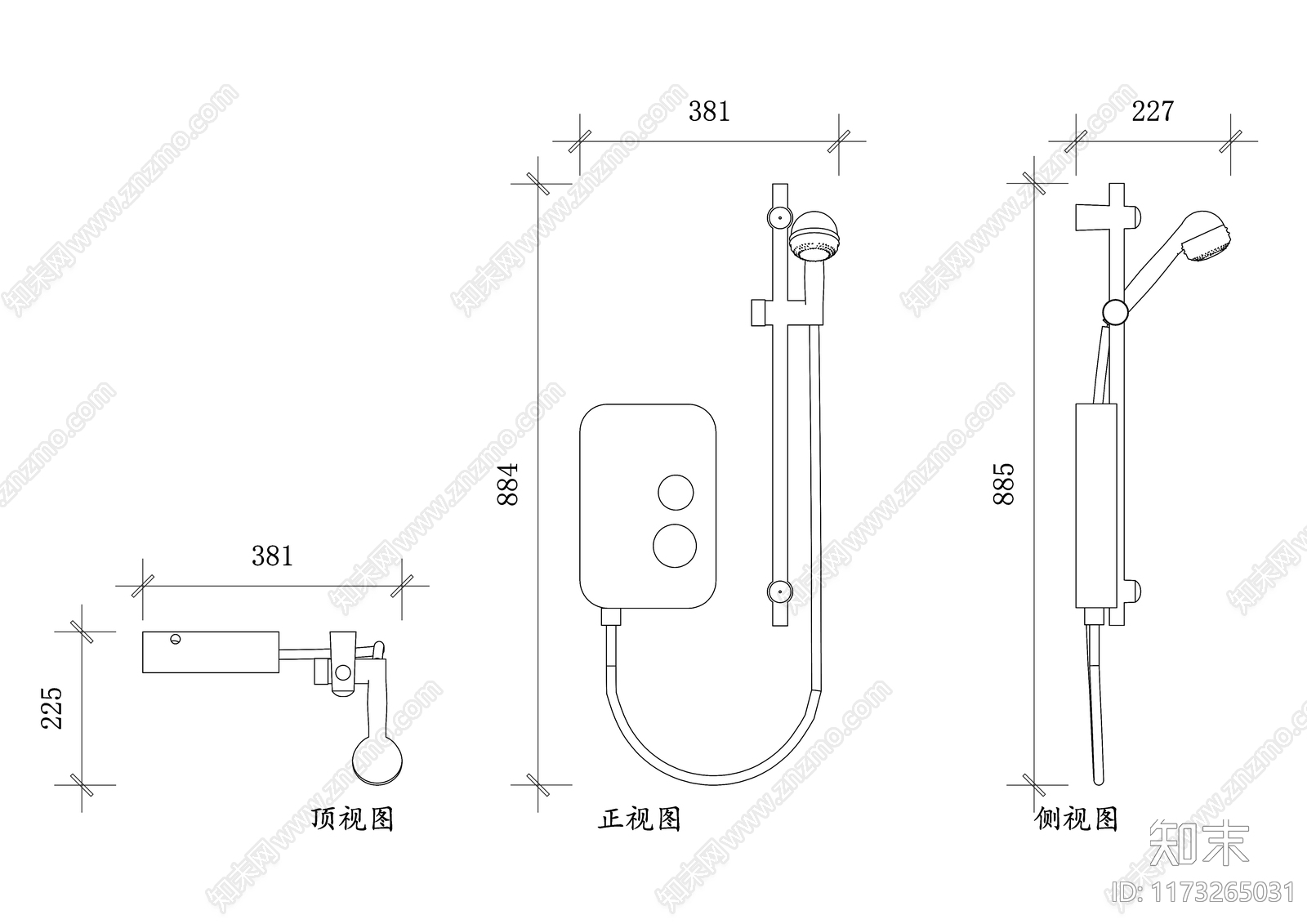 现代卫浴设施cad施工图下载【ID:1173265031】