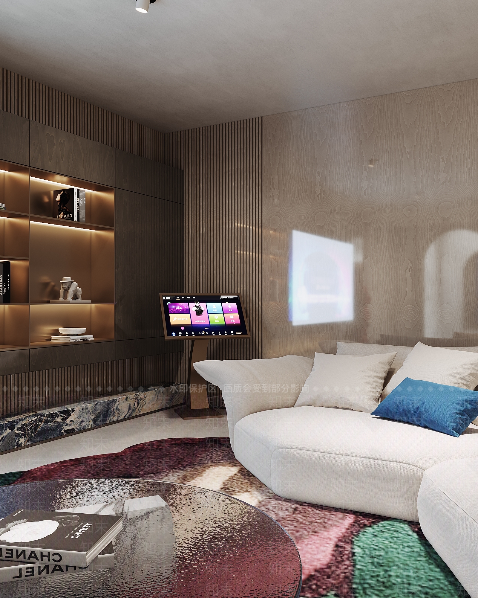 意式轻奢影音室3D模型下载【ID:1173266307】