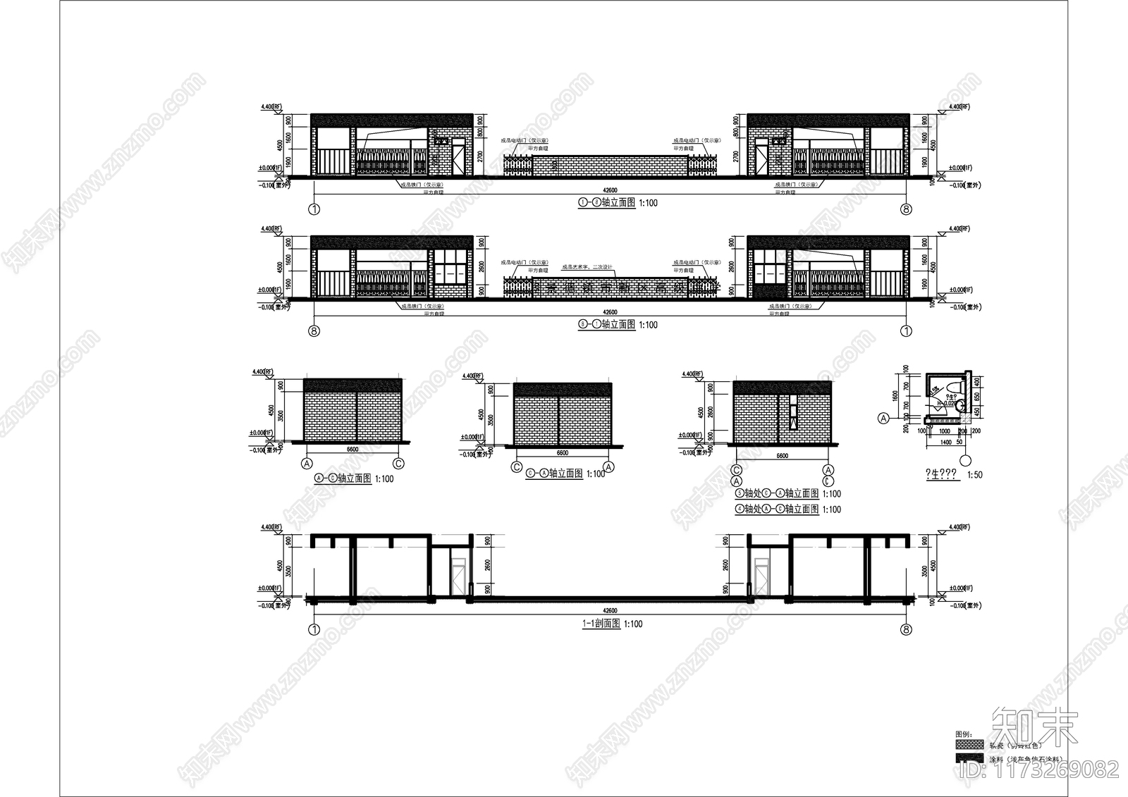 现代其他建筑cad施工图下载【ID:1173269082】