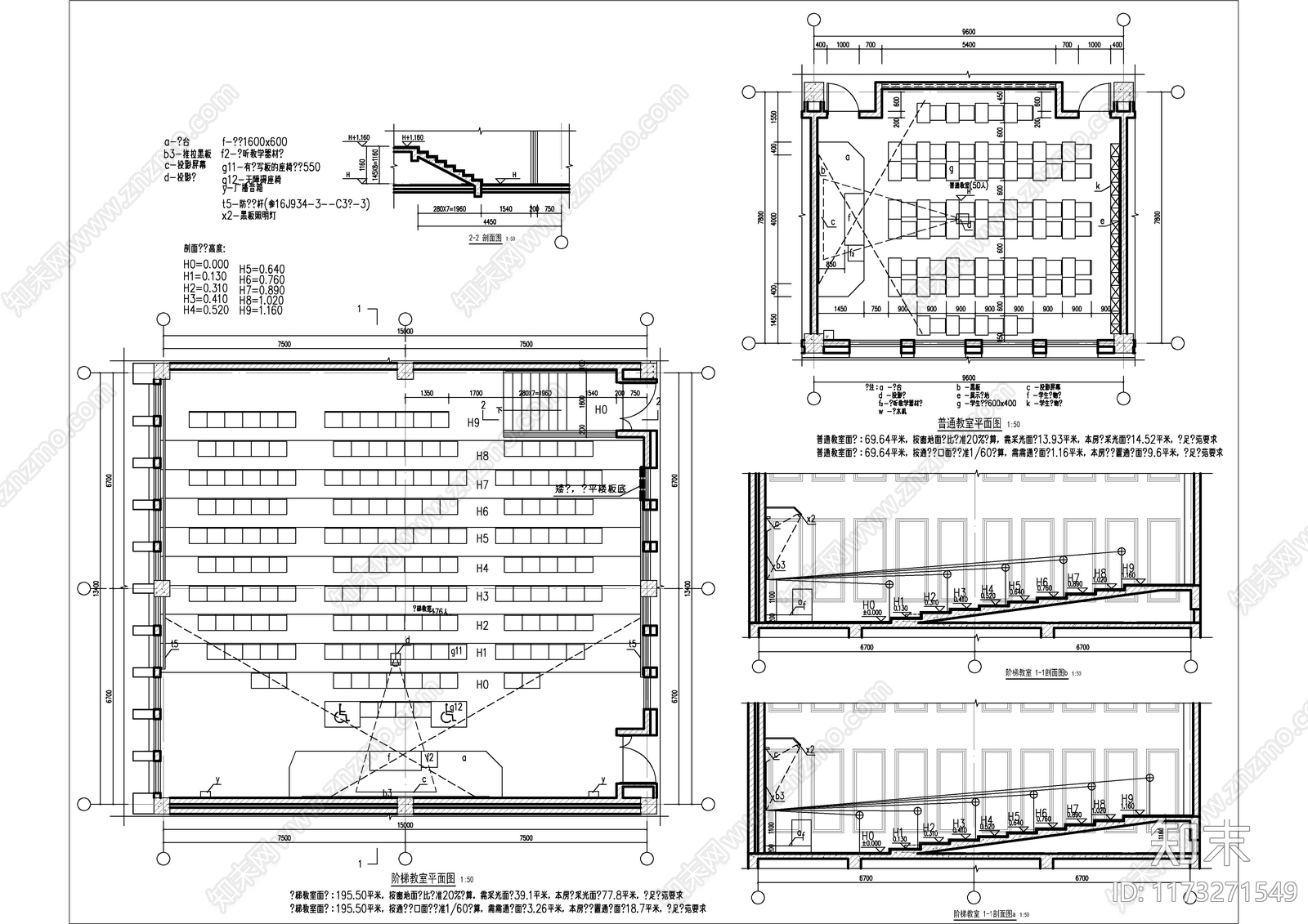 现代学校建筑cad施工图下载【ID:1173271549】