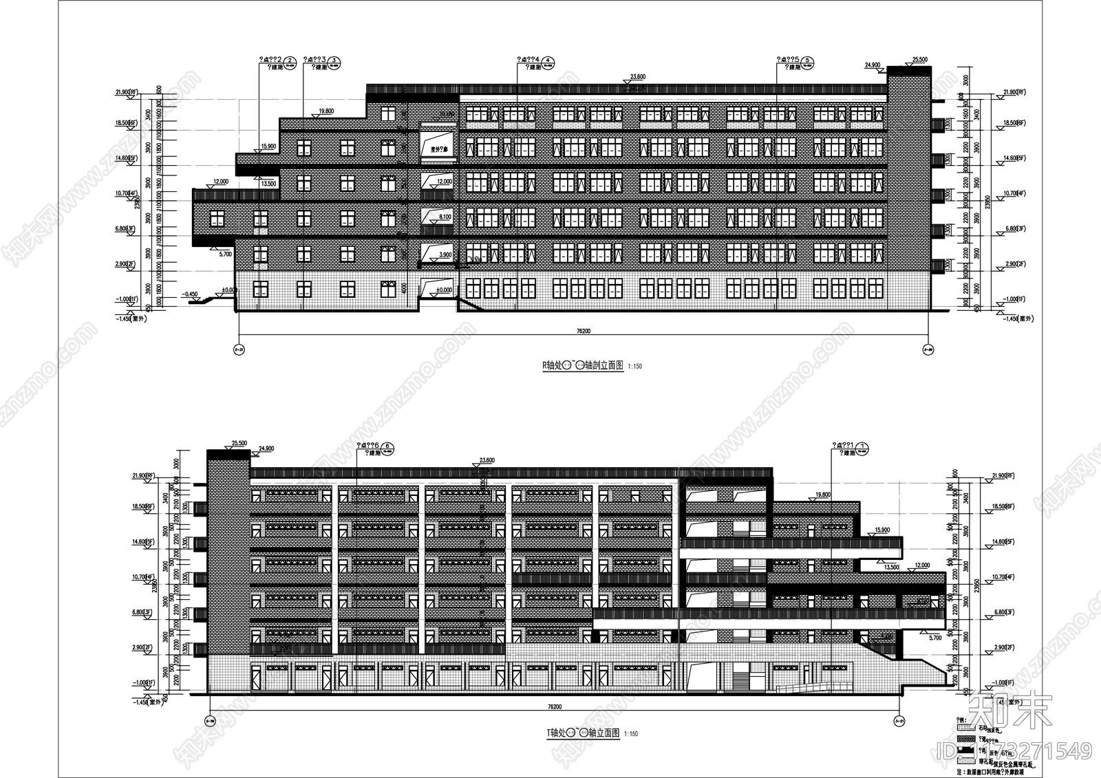 现代学校建筑cad施工图下载【ID:1173271549】