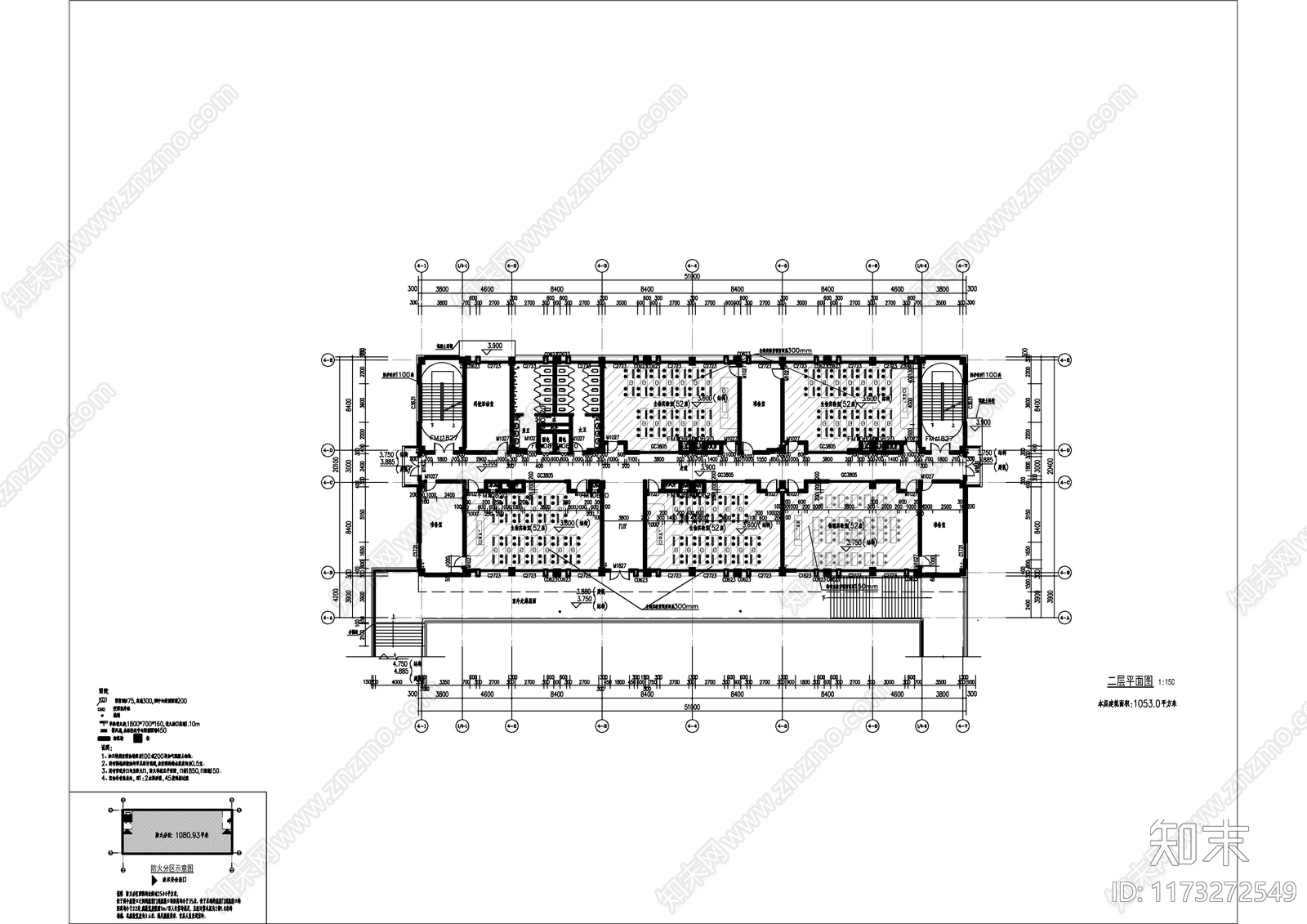 现代学校建筑cad施工图下载【ID:1173272549】
