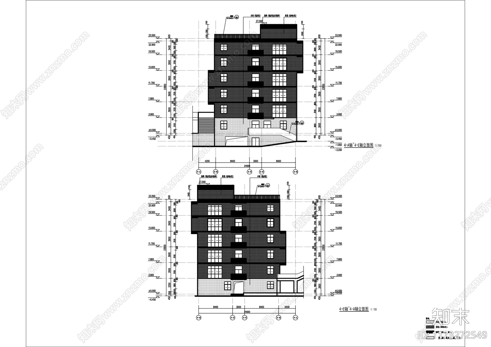 现代学校建筑cad施工图下载【ID:1173272549】