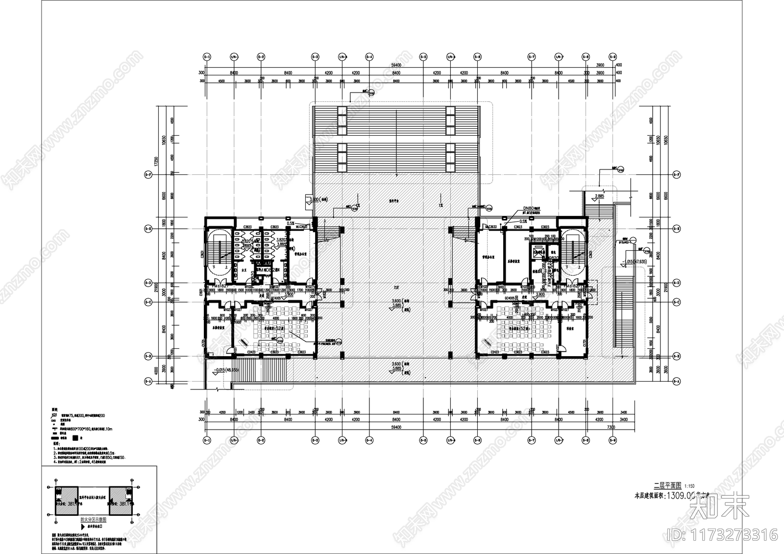 现代学校建筑cad施工图下载【ID:1173273316】