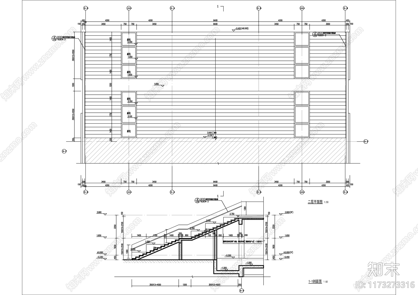 现代学校建筑cad施工图下载【ID:1173273316】