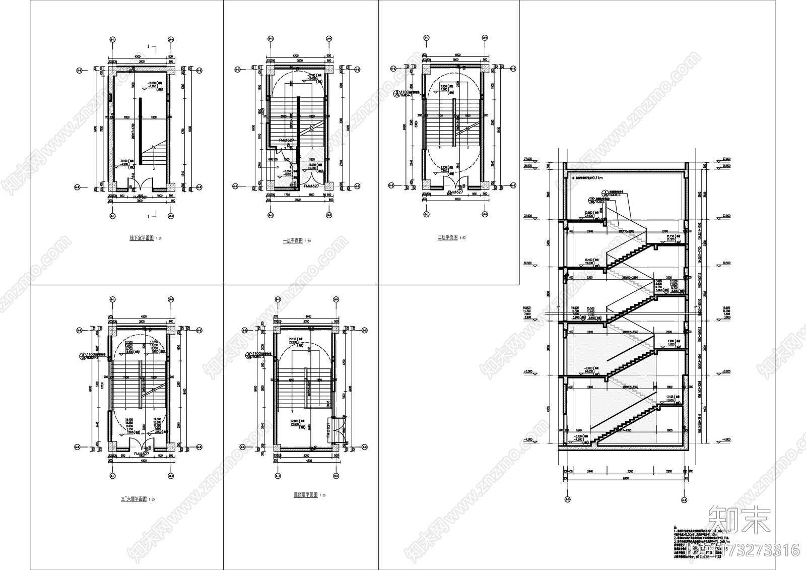 现代学校建筑cad施工图下载【ID:1173273316】