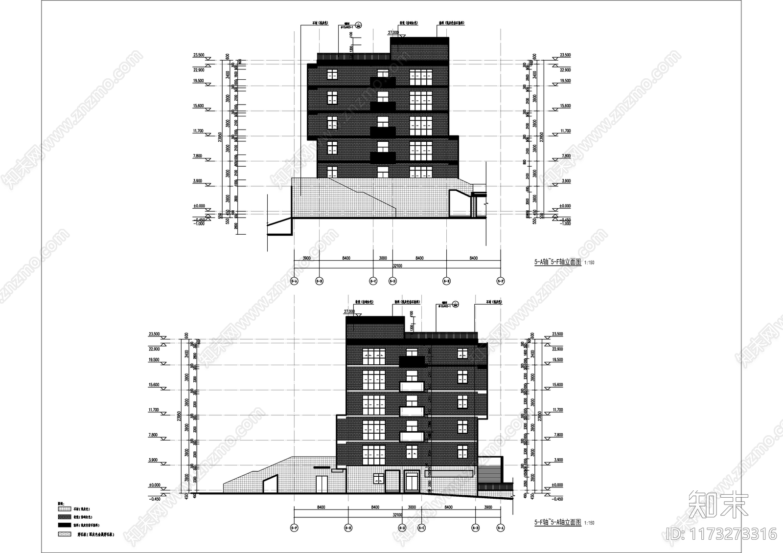 现代学校建筑cad施工图下载【ID:1173273316】