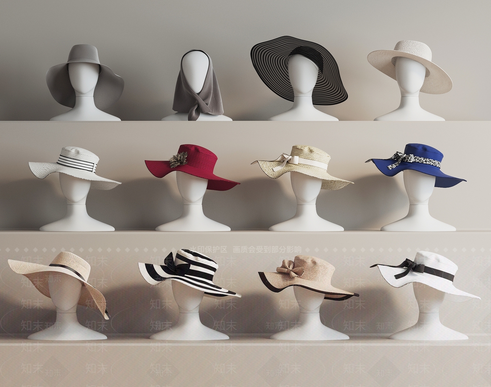 帽子3D模型下载【ID:1173280550】