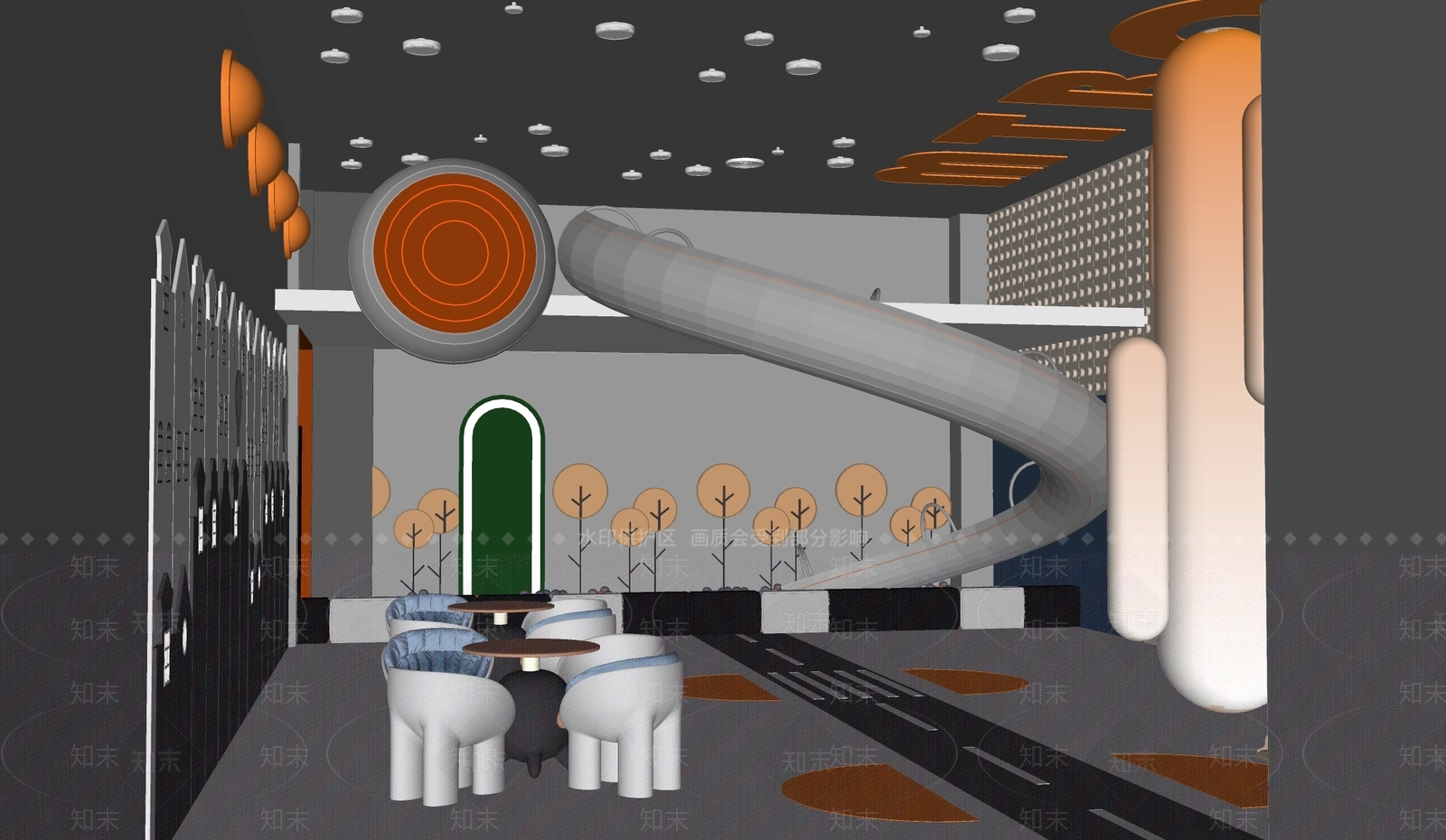 现代其他休闲娱乐空间SU模型下载【ID:1173281547】