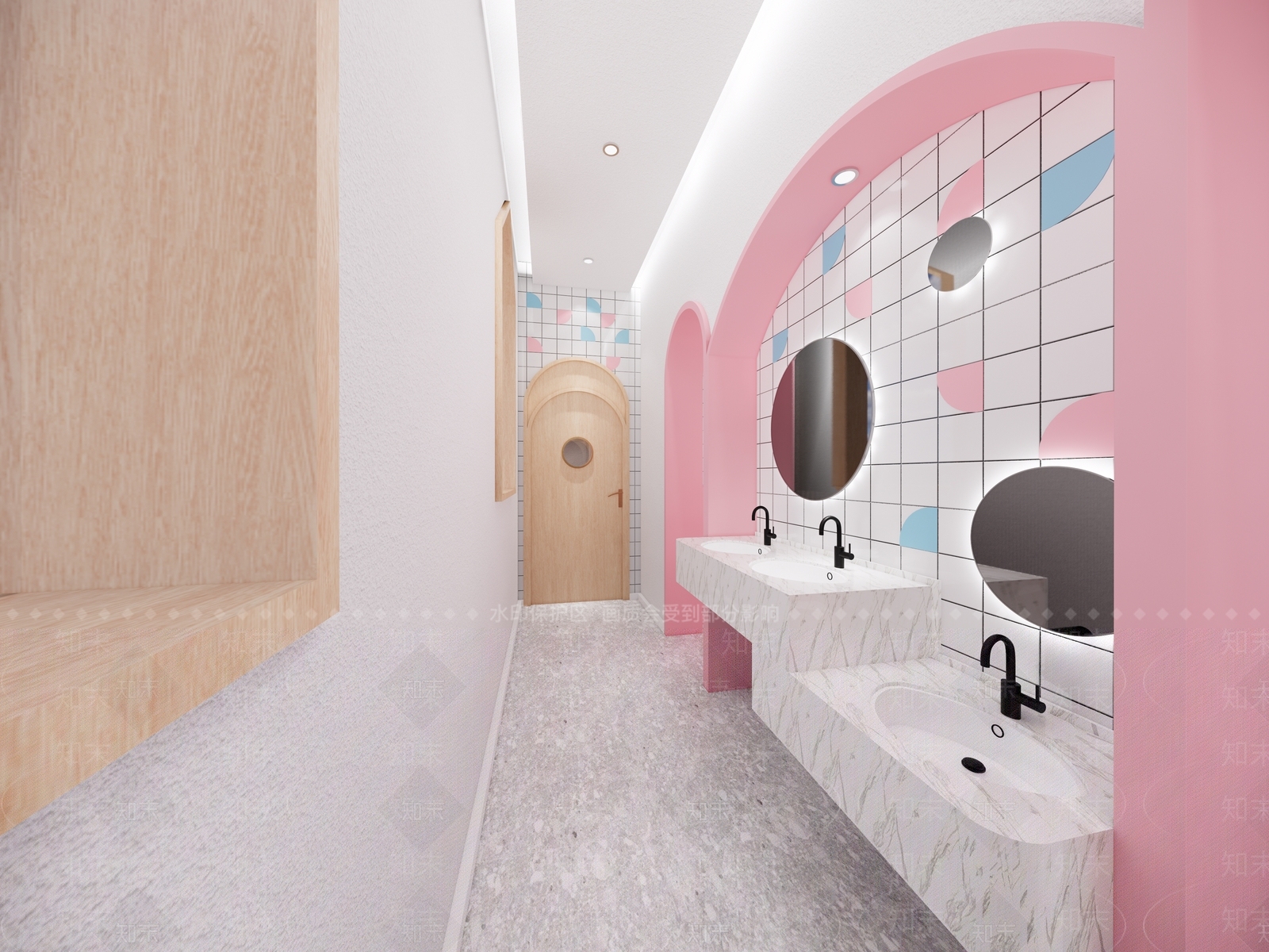 北欧简约幼儿园内部SU模型下载【ID:1173282289】