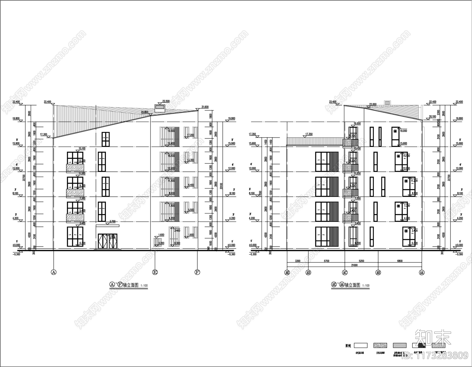 现代学校建筑cad施工图下载【ID:1173283809】