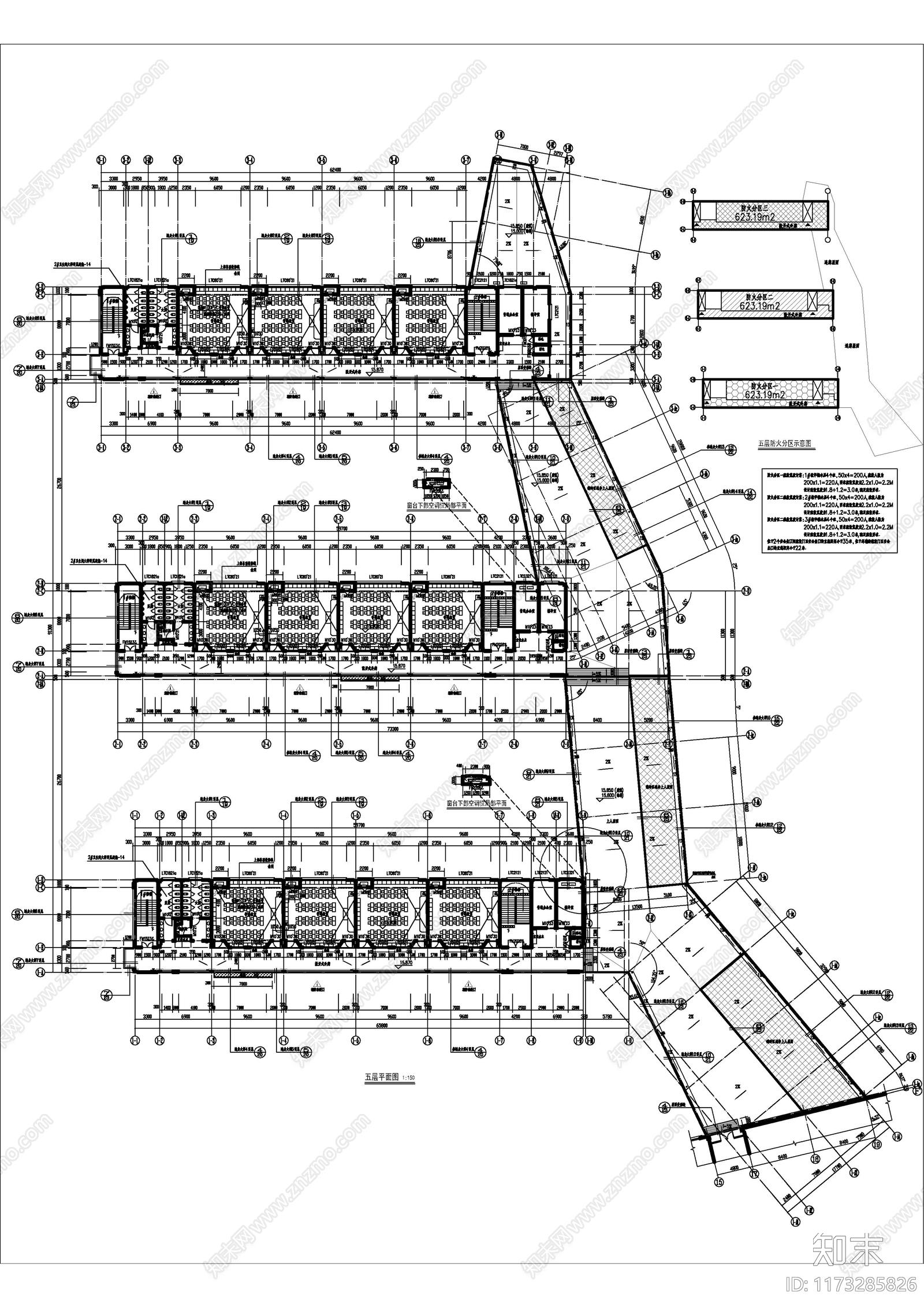 现代学校建筑cad施工图下载【ID:1173285826】