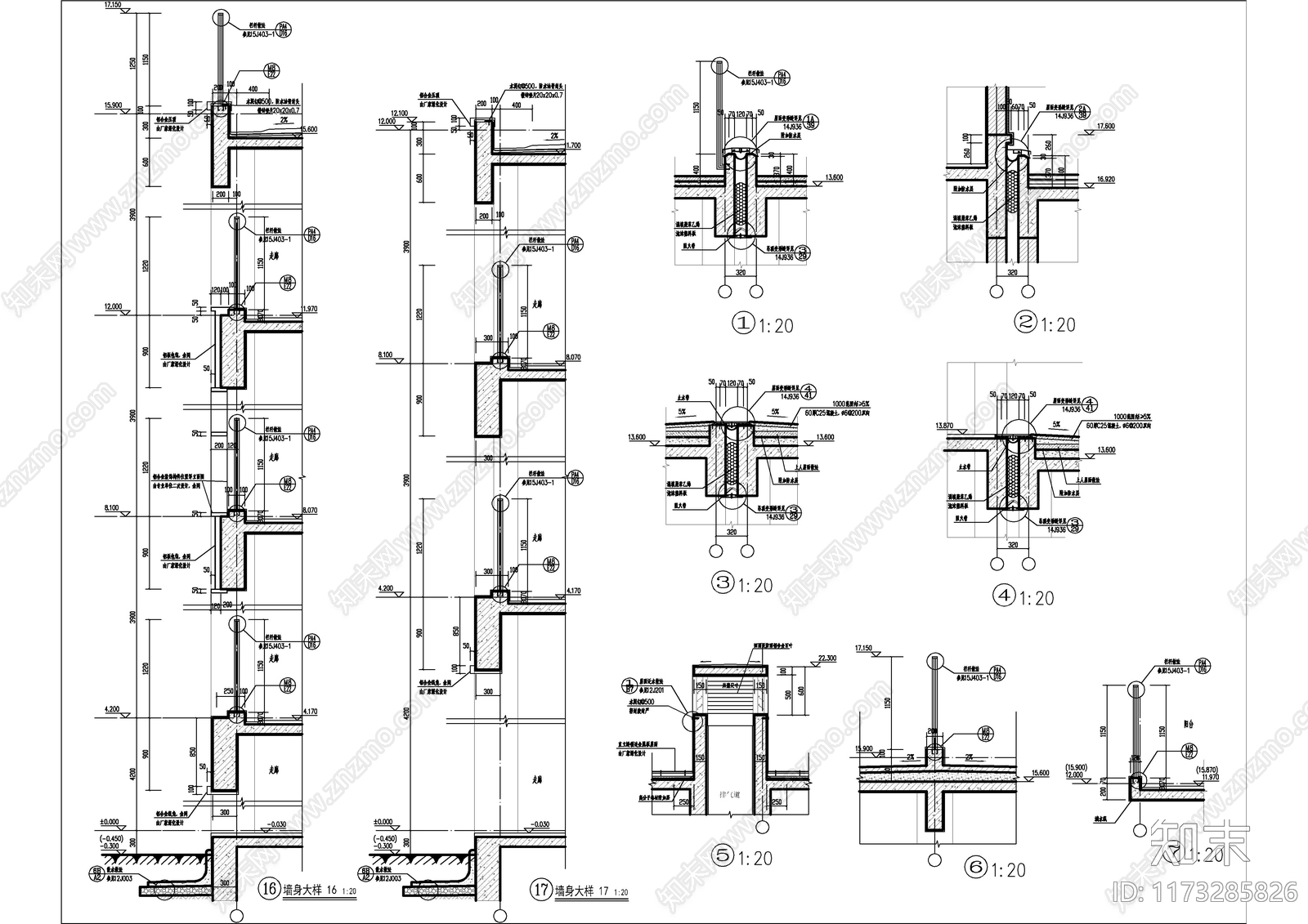 现代学校建筑cad施工图下载【ID:1173285826】
