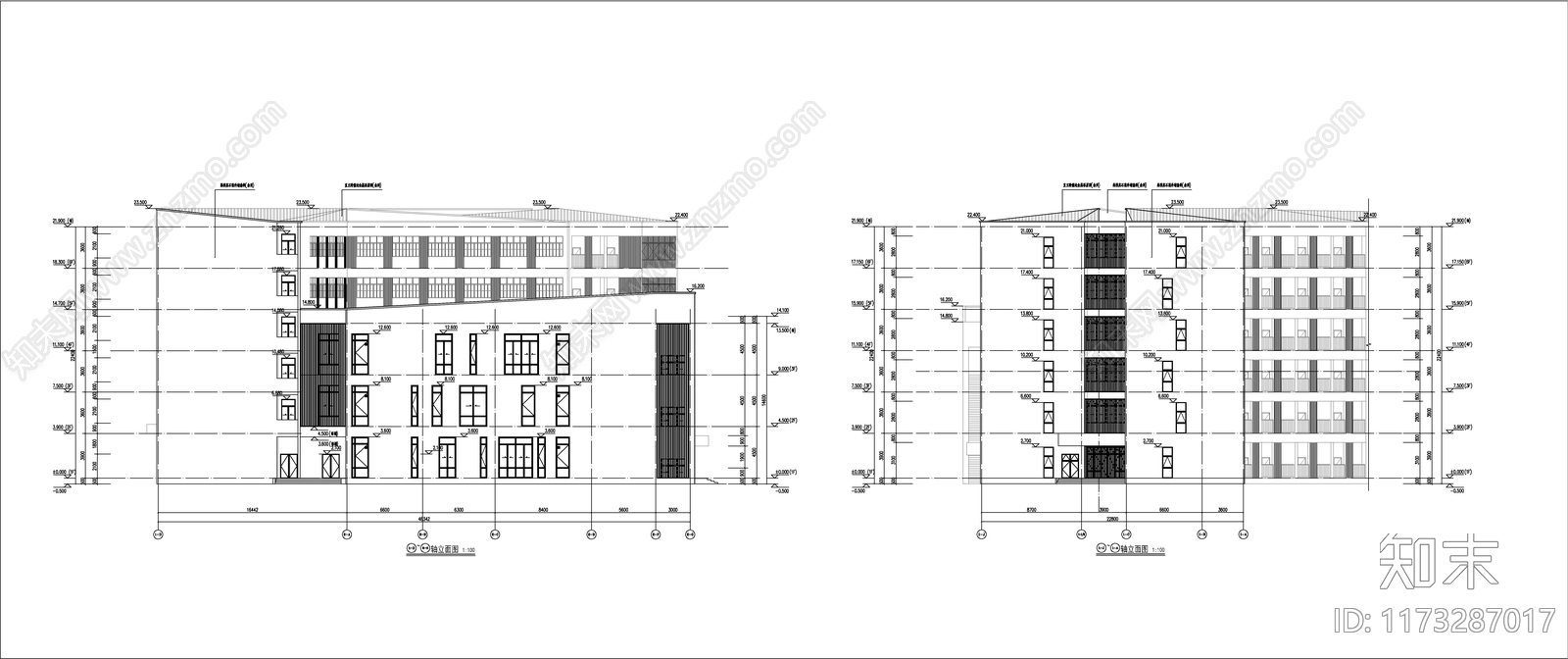 现代其他居住建筑cad施工图下载【ID:1173287017】