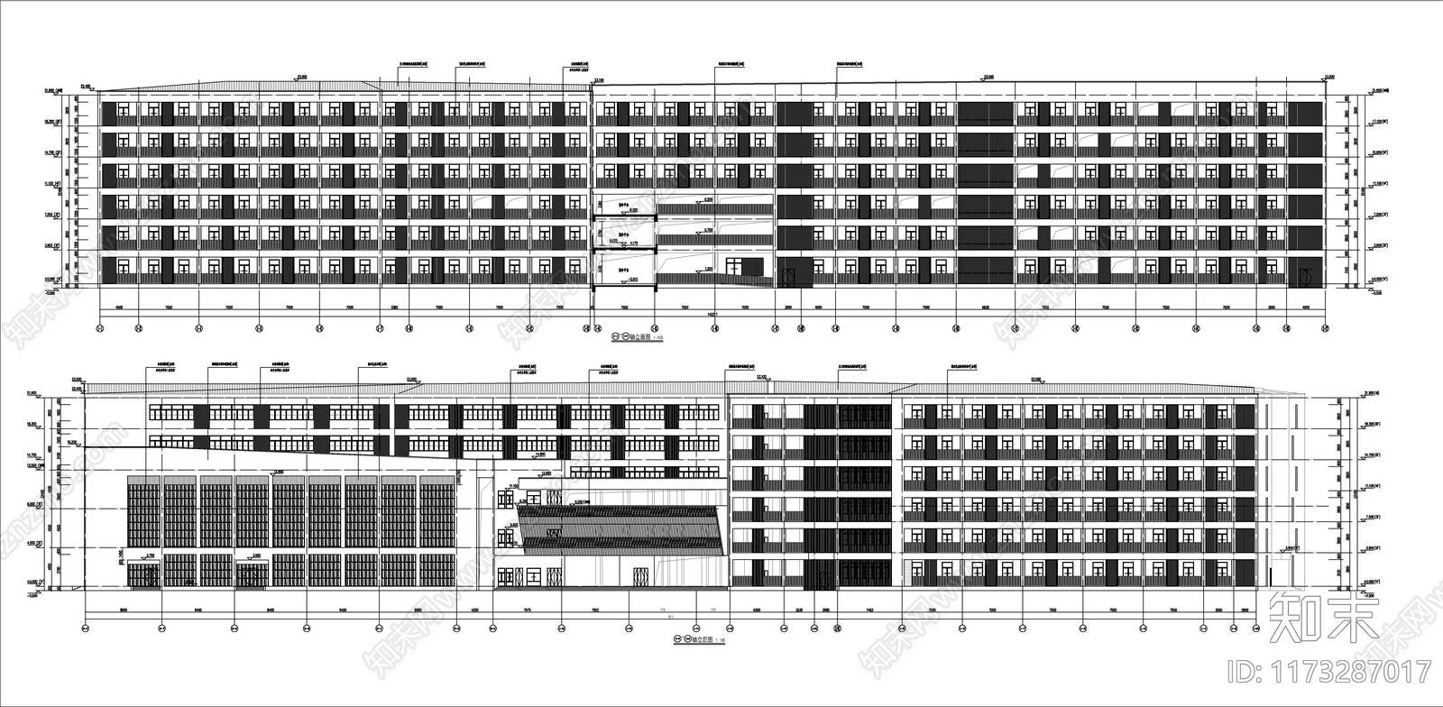 现代其他居住建筑cad施工图下载【ID:1173287017】