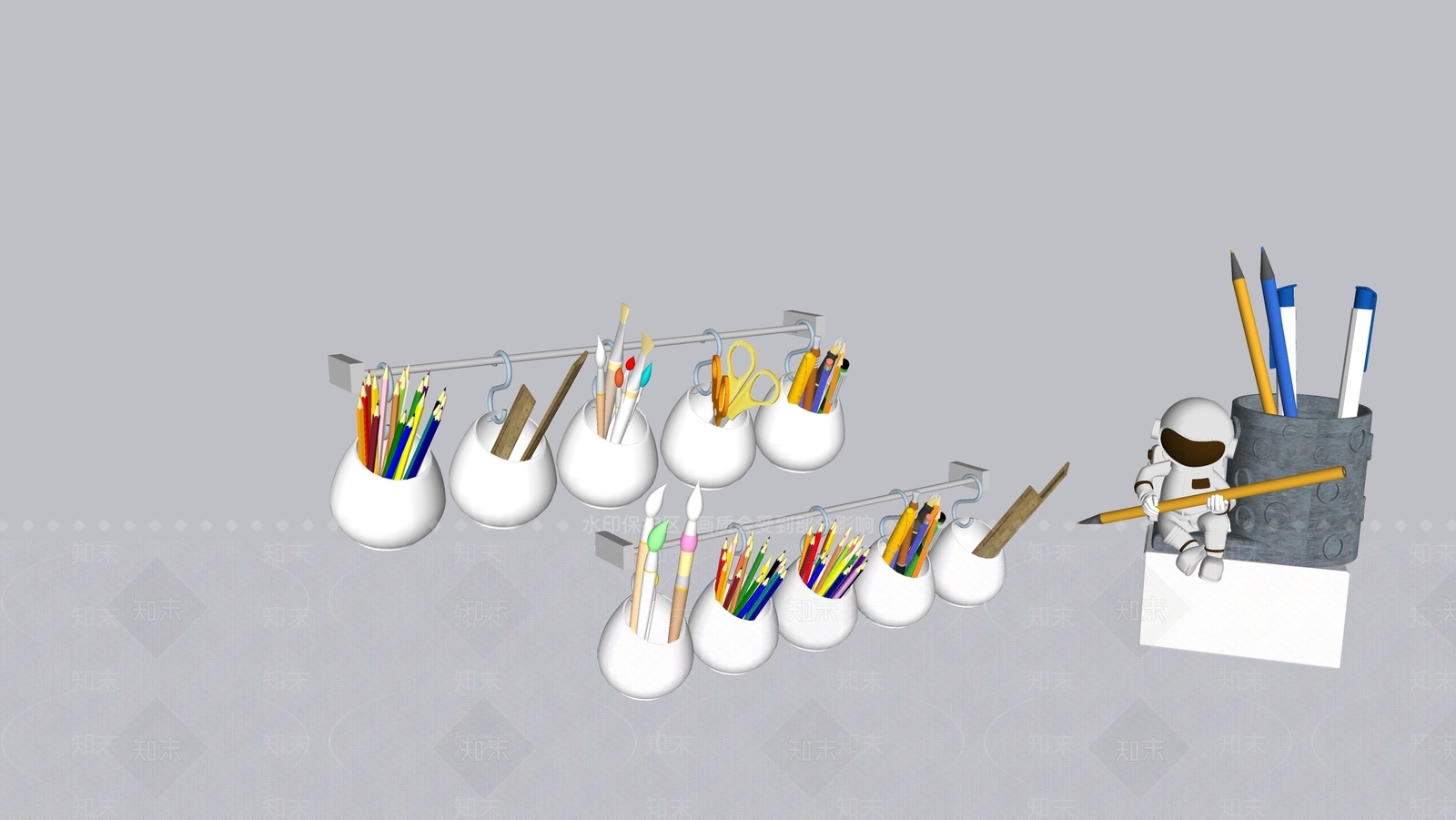 其他办公用品SU模型下载【ID:1173293265】
