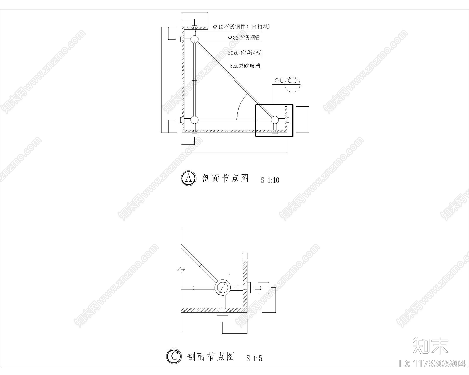 现代其他节点详图cad施工图下载【ID:1173306904】