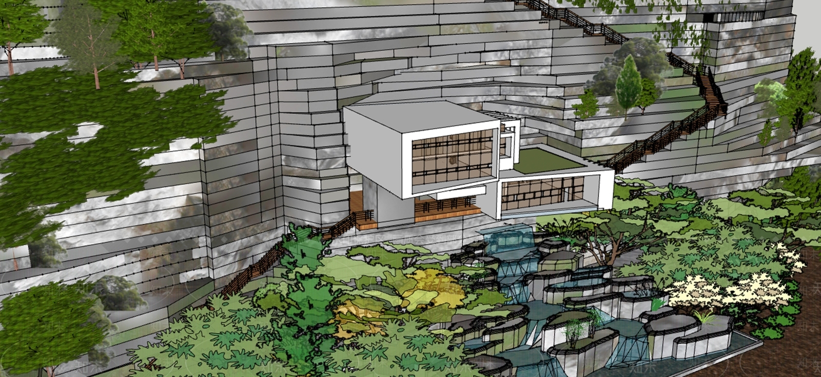公共建筑SU模型下载【ID:1173308570】