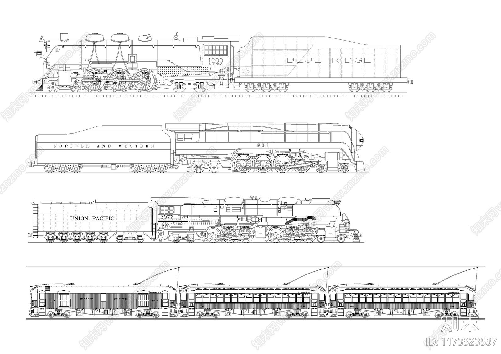 现代交通工具图库施工图下载【ID:1173323537】