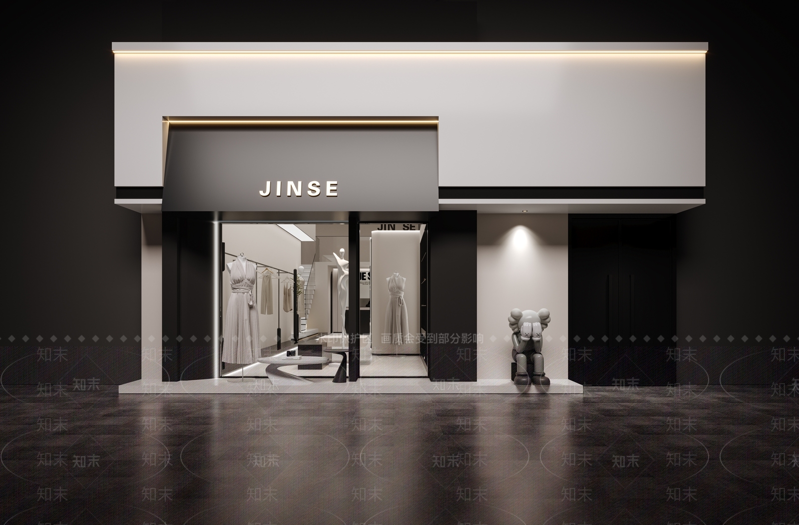 现代服装店3D模型下载【ID:1173330017】