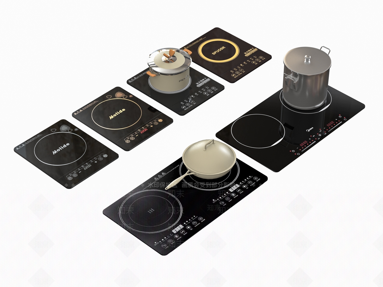 电磁炉SU模型下载【ID:1173345859】