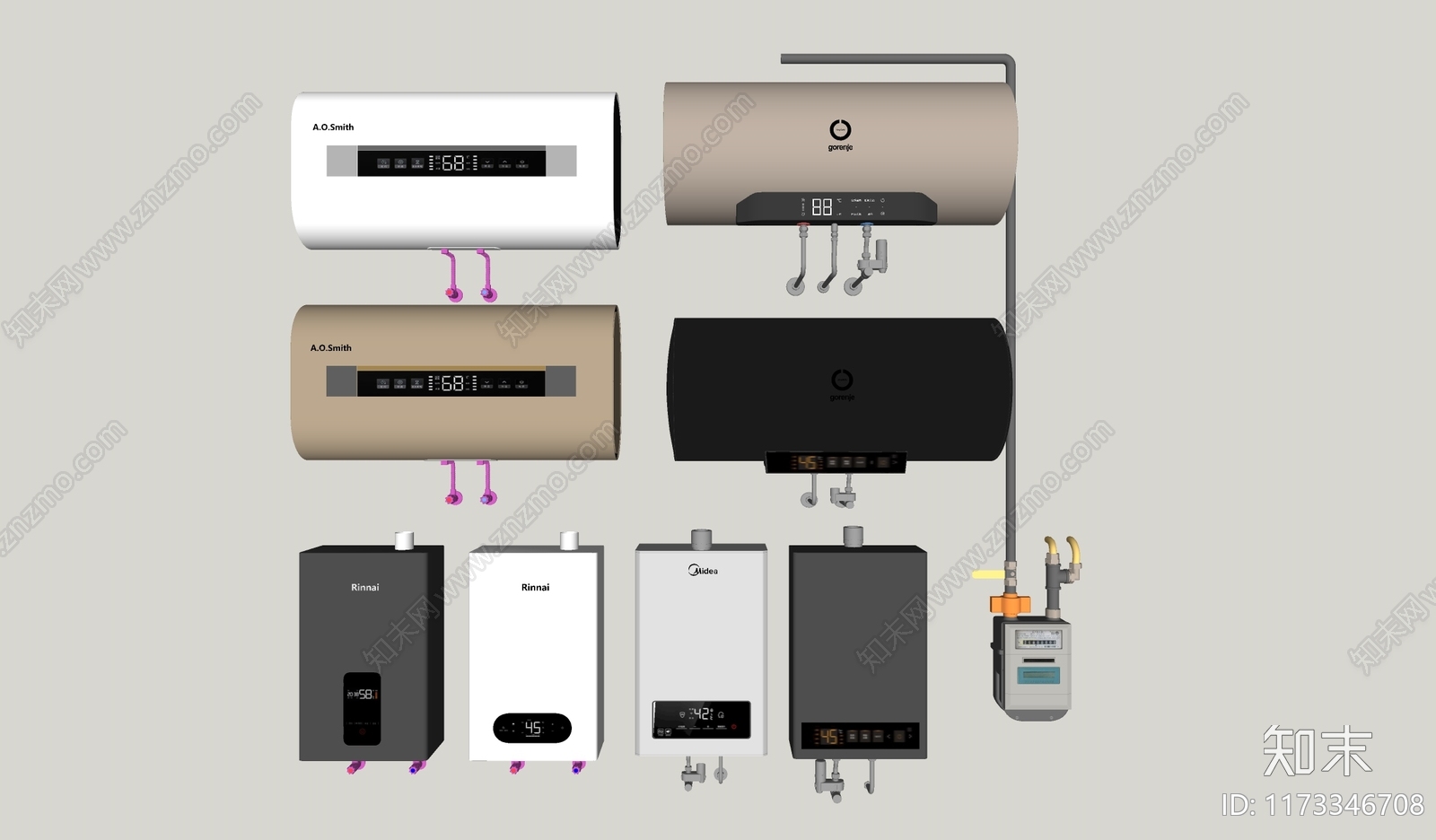 热水器SU模型下载【ID:1173346708】