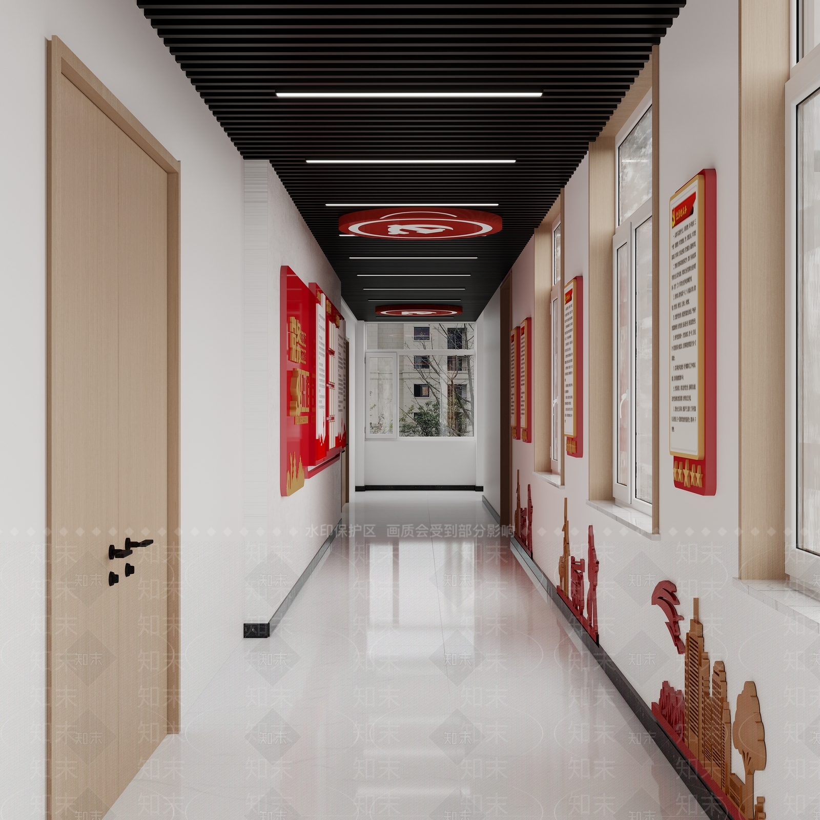 现代党政机关3D模型下载【ID:1173349958】