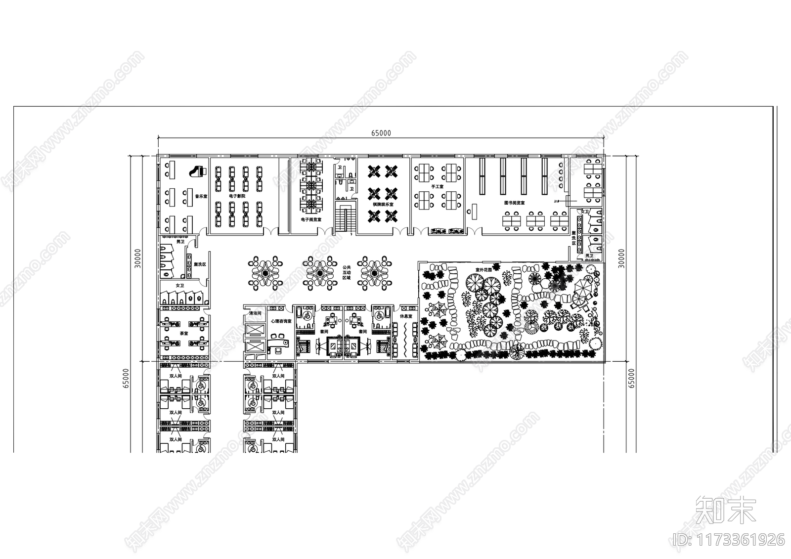 建筑平面图施工图下载【ID:1173361926】