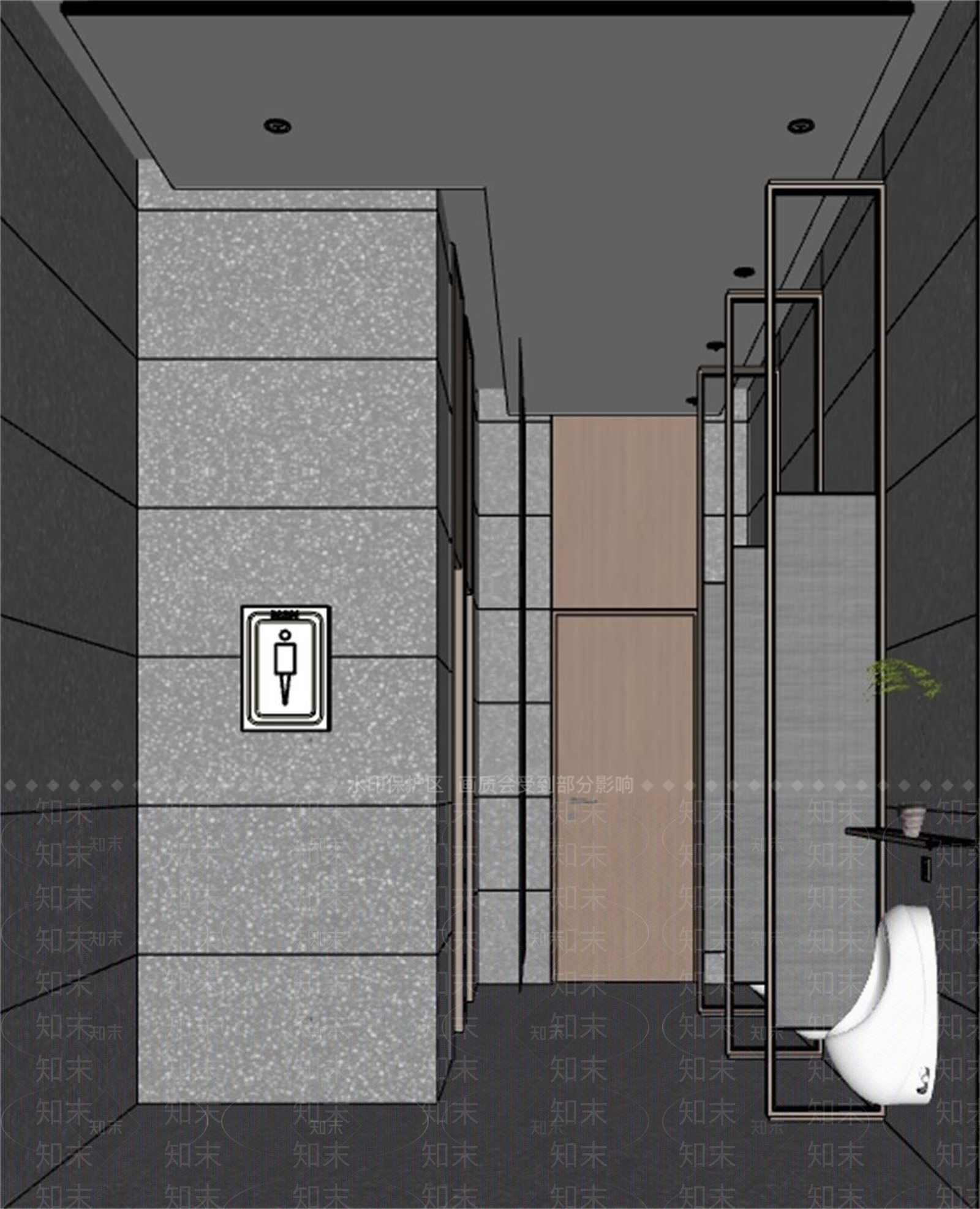 现代公共卫生间SU模型下载【ID:1173364352】