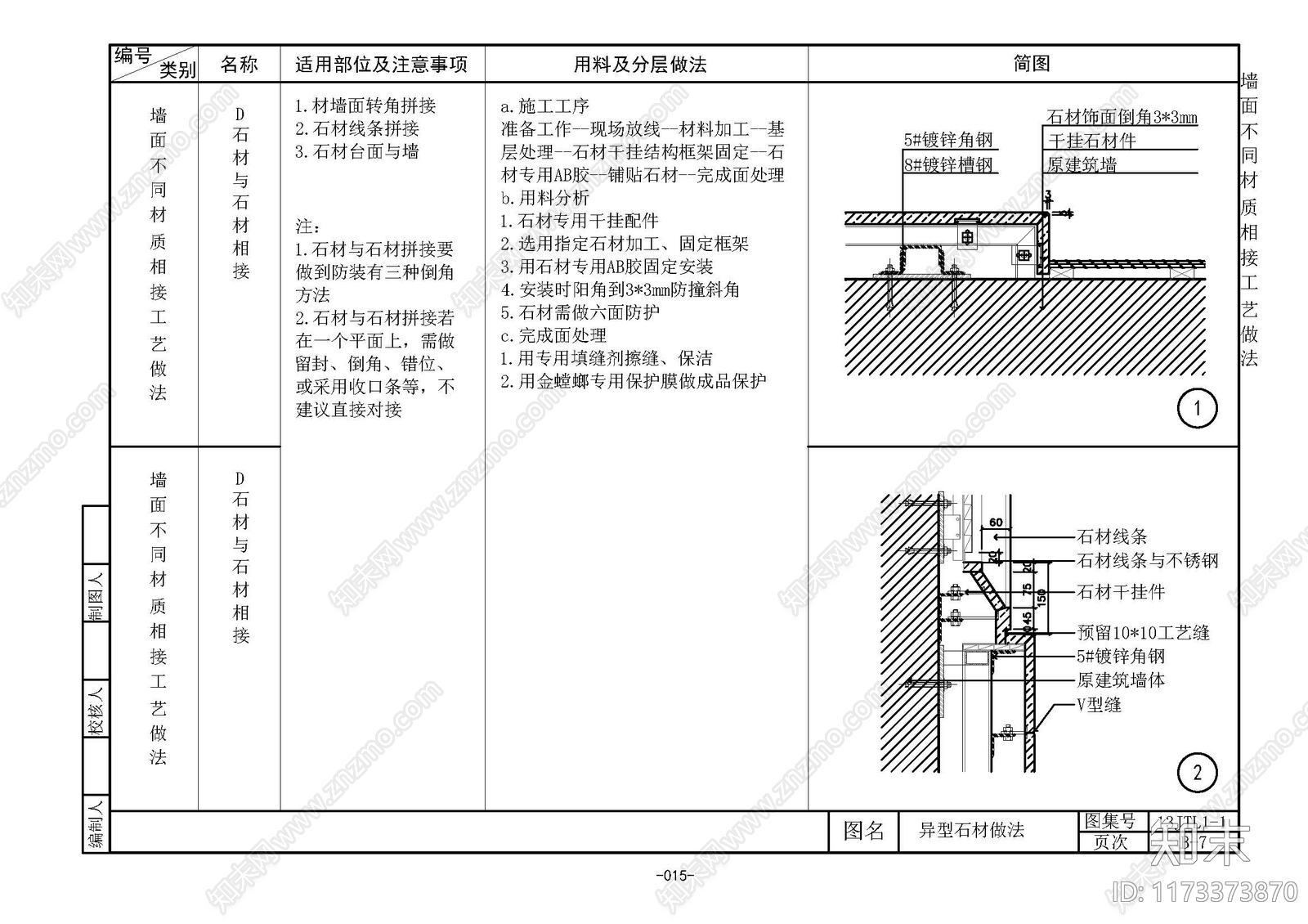 现代欧式墙面节点cad施工图下载【ID:1173373870】