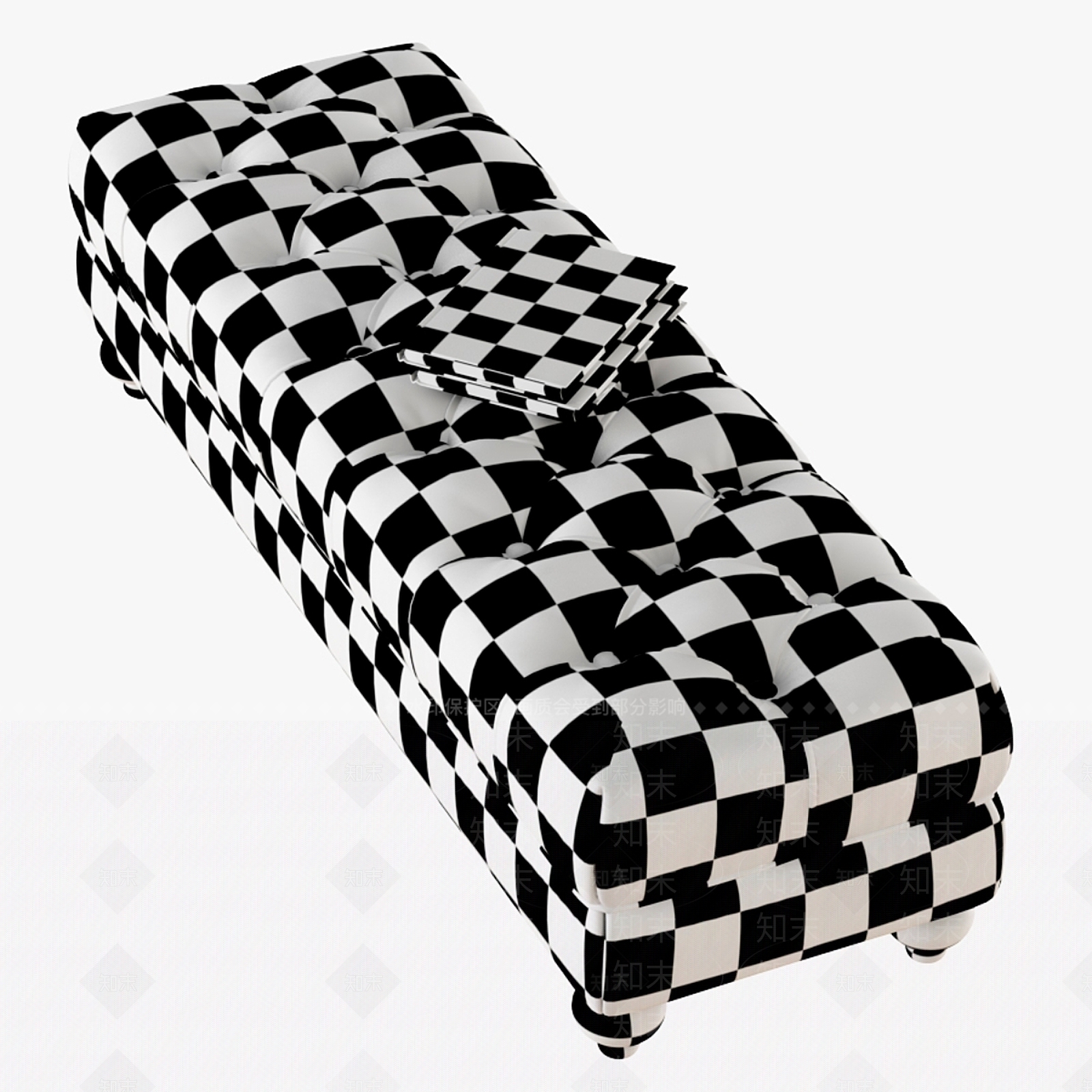 沙发凳3D模型下载【ID:1173374650】