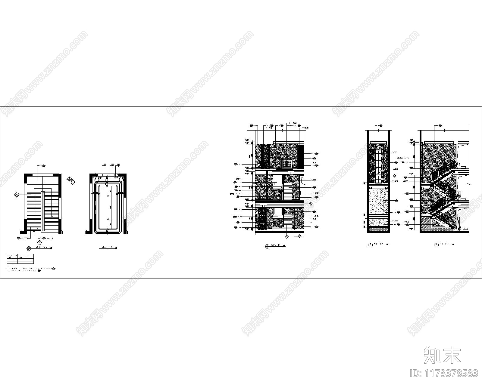 立面图施工图下载【ID:1173378583】