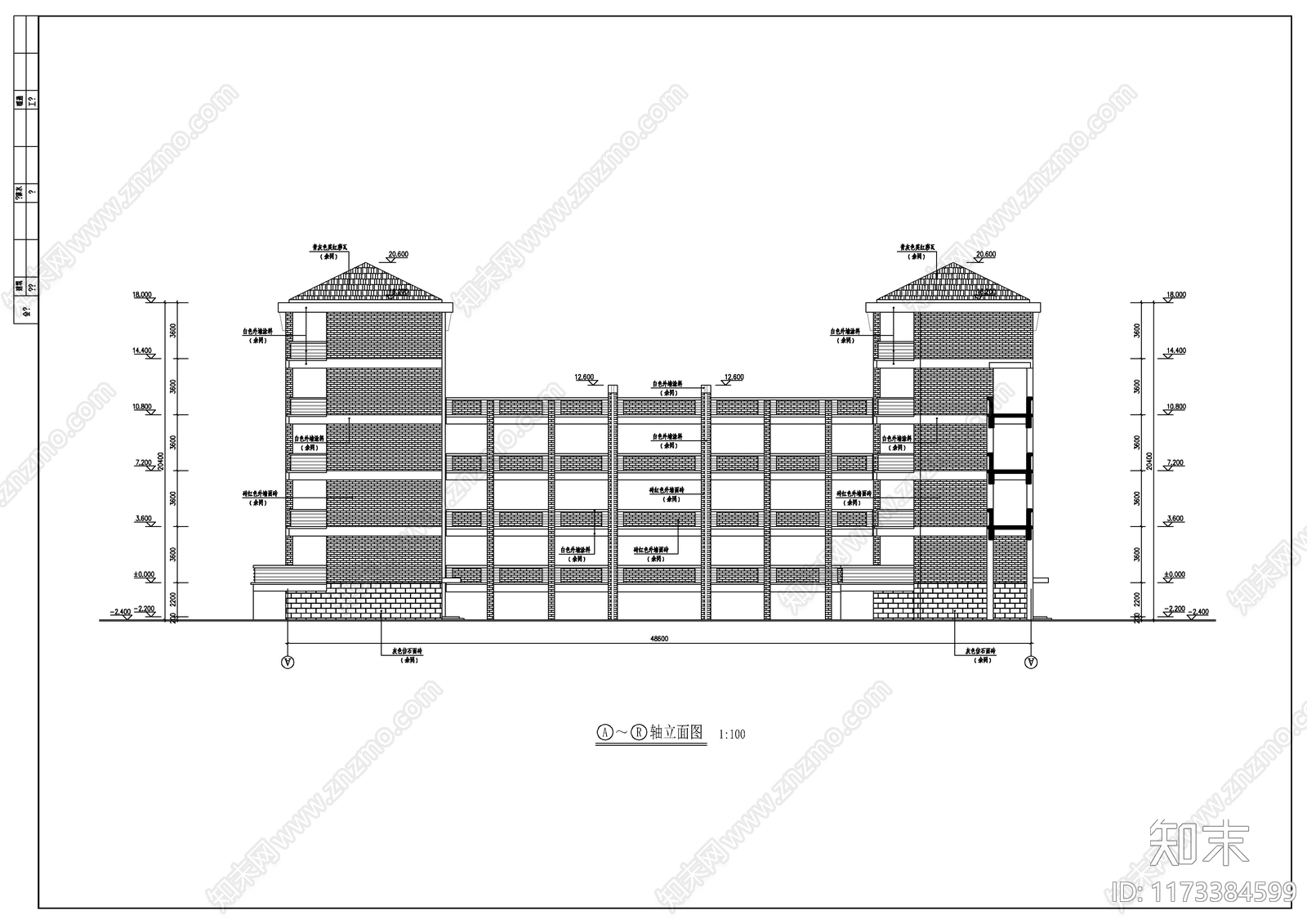 现代学校建筑cad施工图下载【ID:1173384599】