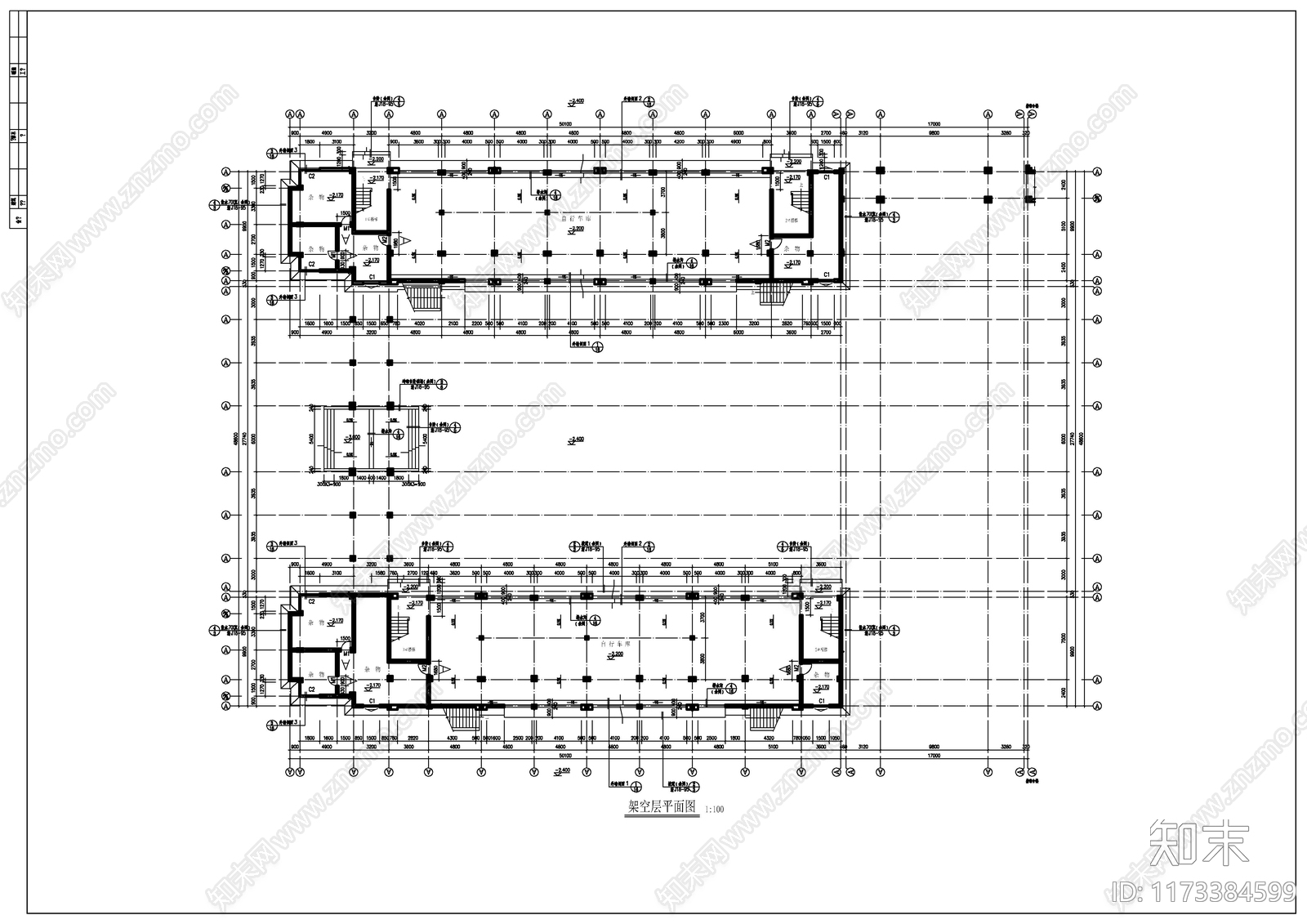 现代学校建筑cad施工图下载【ID:1173384599】