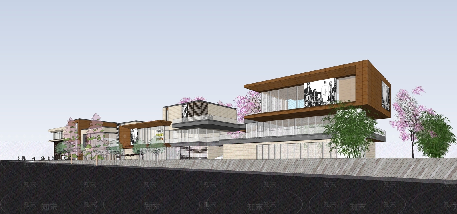 现代其他商业建筑SU模型下载【ID:1173386791】